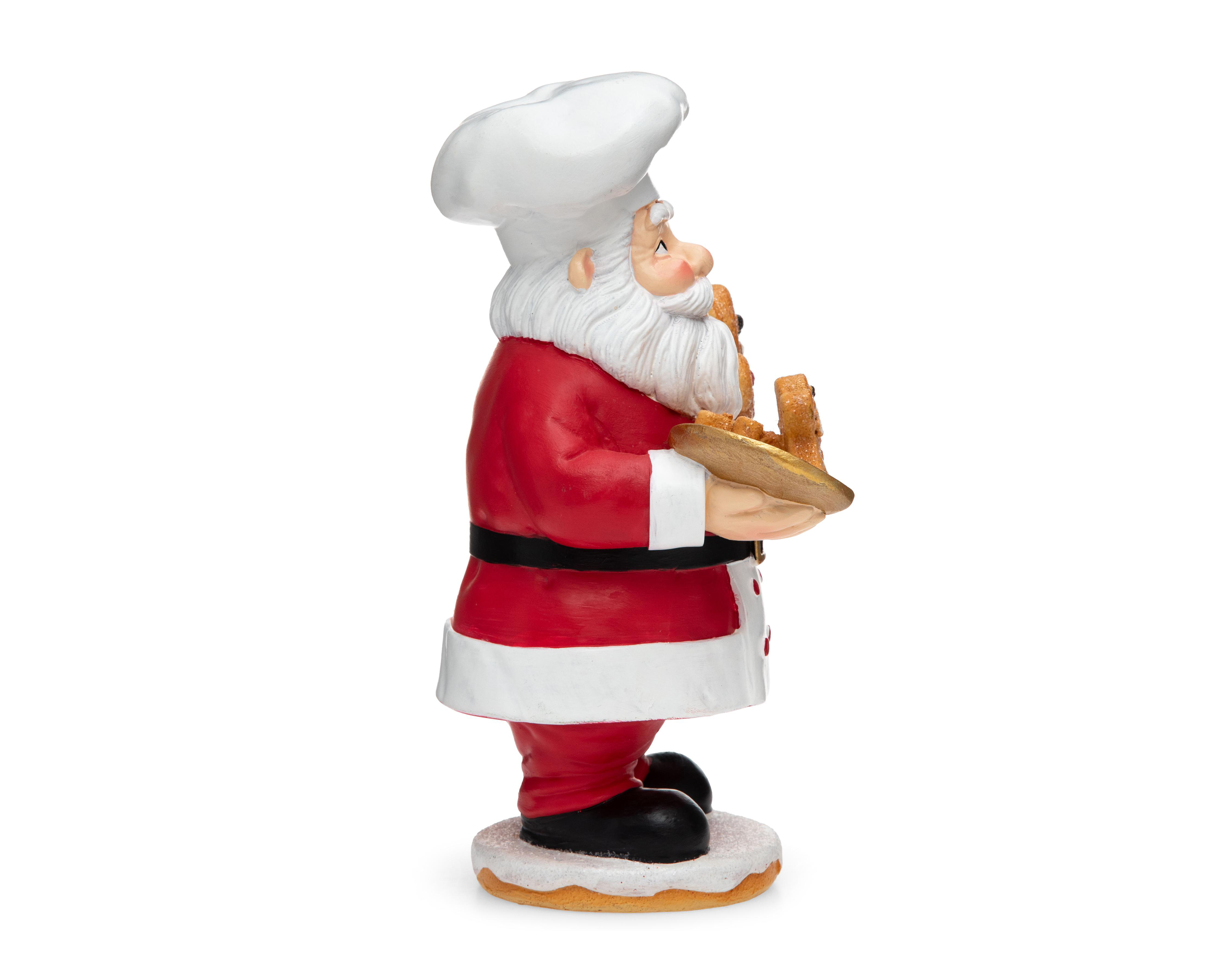 Foto 3 pulgar | Figura de Papá Noel de Navidad Santa Cocinero de Resina