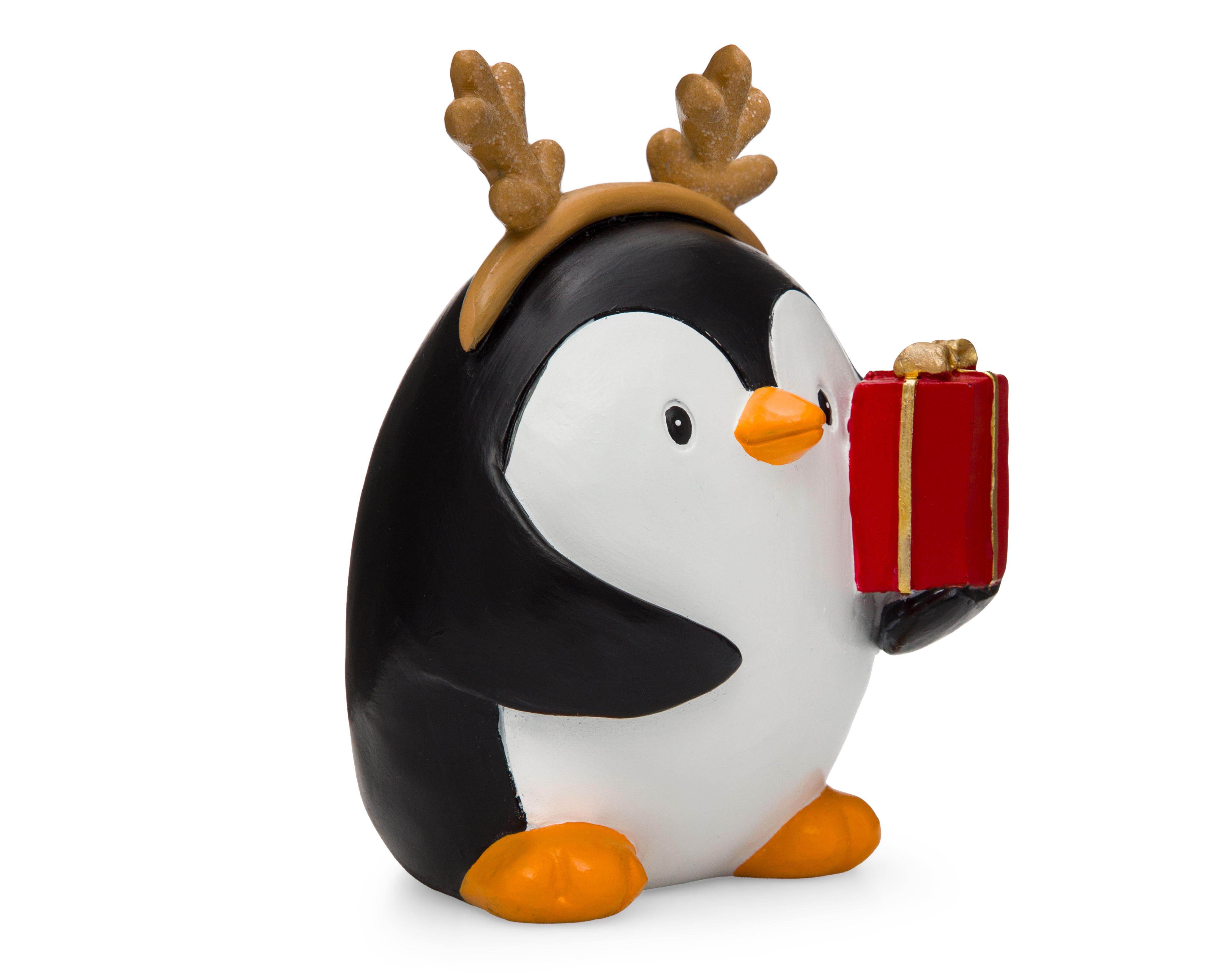 Foto 2 pulgar | Figura Decorativa Pingüino de Navidad Patty de Resina