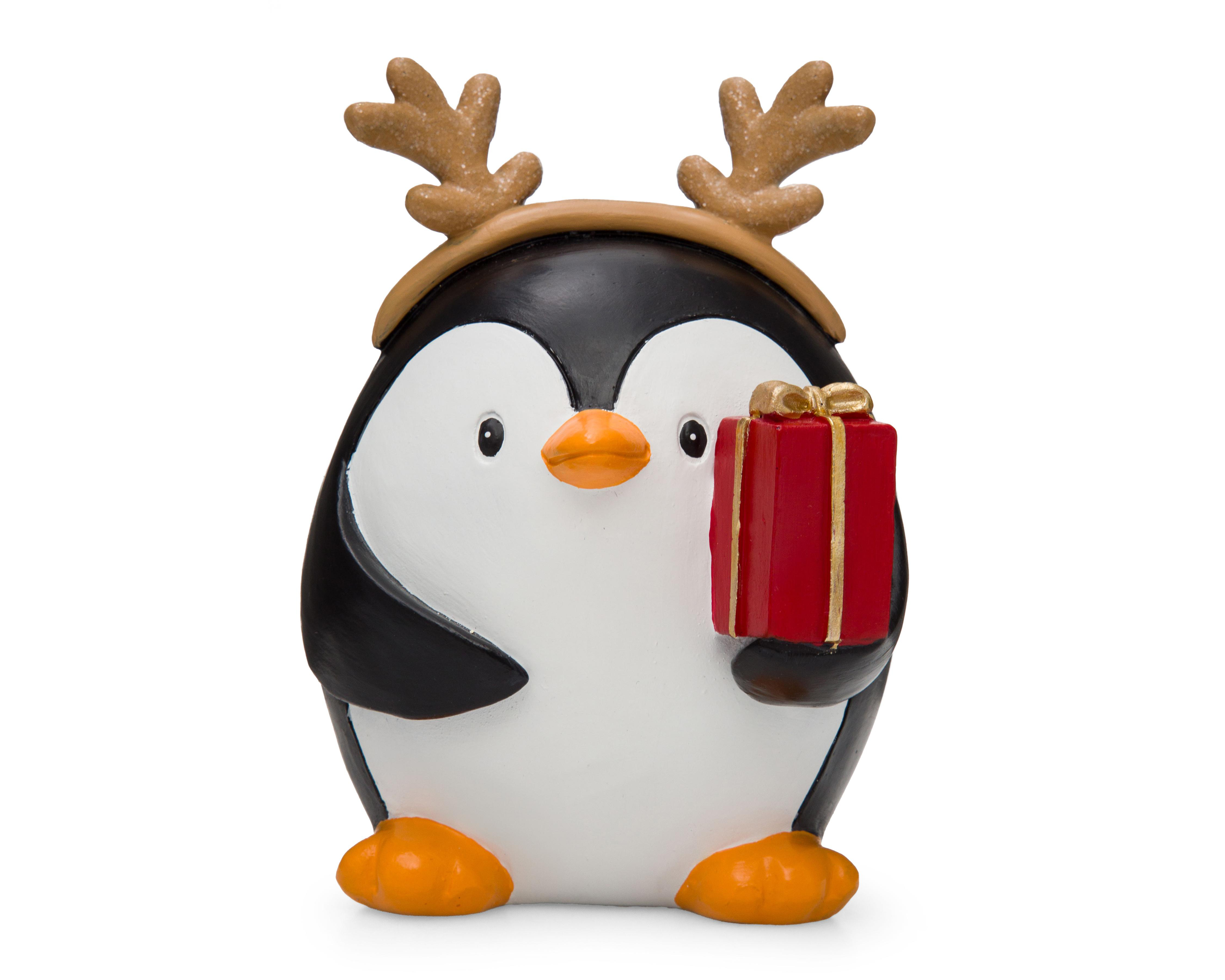 Foto 4 pulgar | Figura Decorativa Pingüino de Navidad Patty de Resina