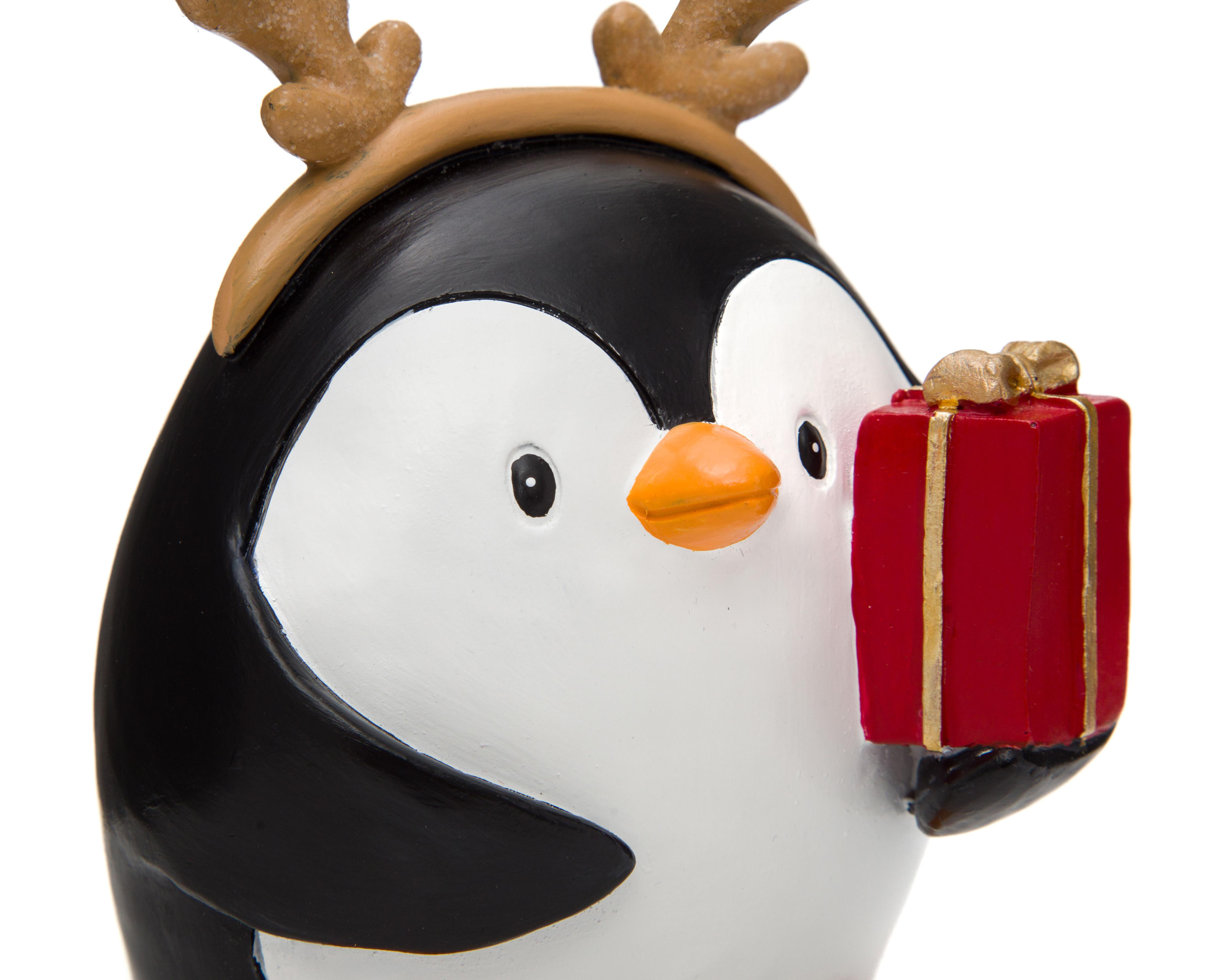 Foto 5 pulgar | Figura Decorativa Pingüino de Navidad Patty de Resina