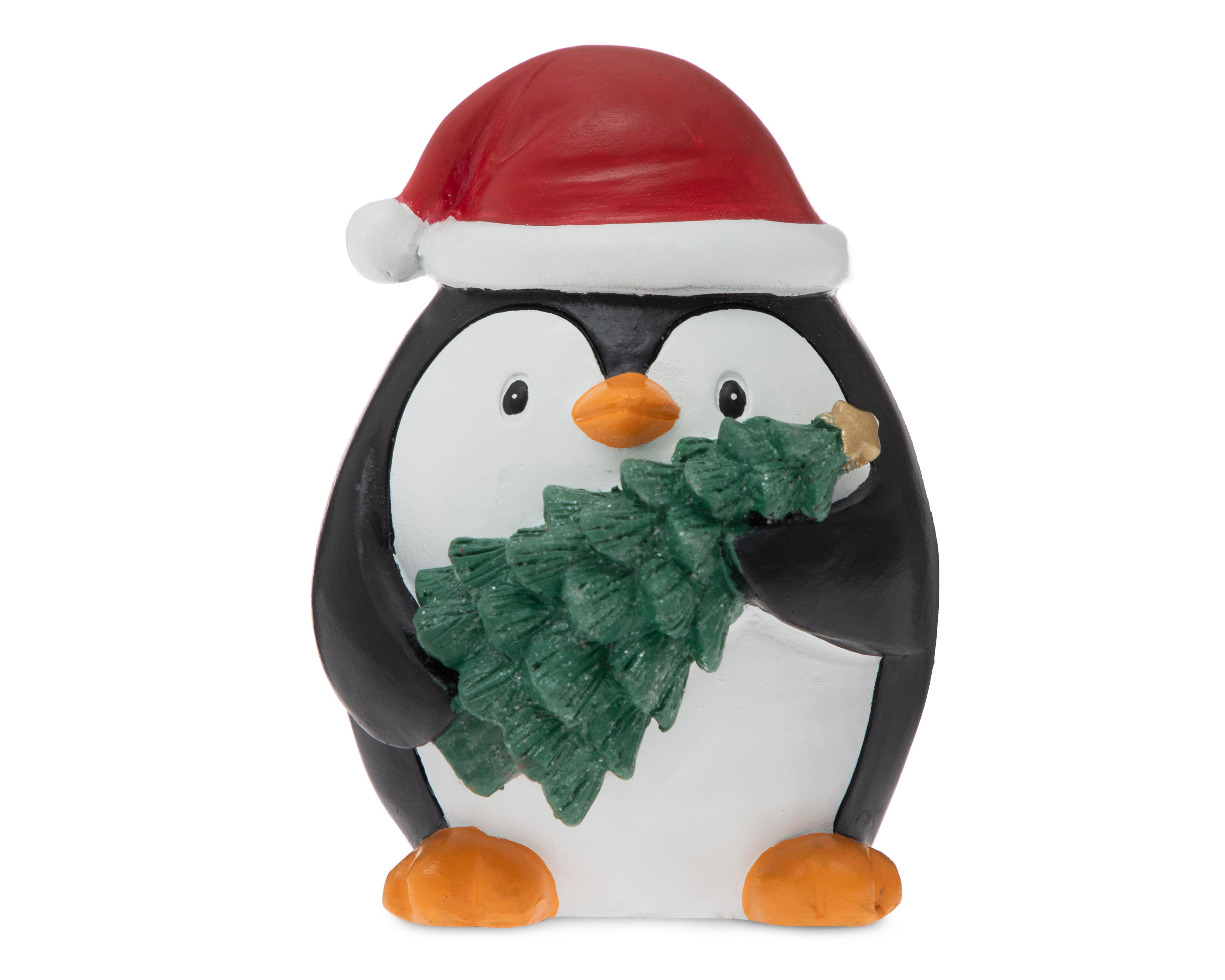 Foto 4 pulgar | Figura Decorativa Pingüino de Navidad Letty de Resina