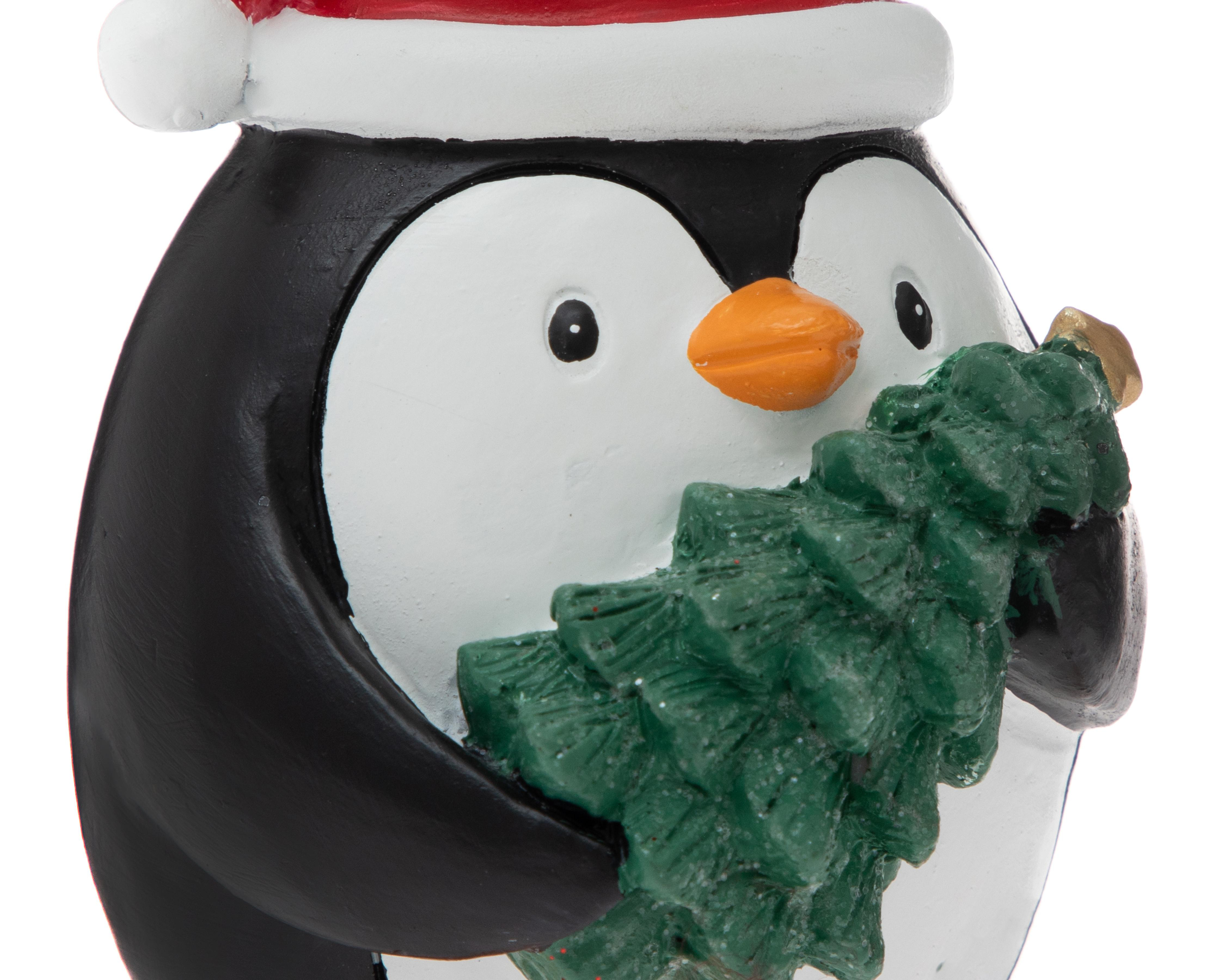 Foto 5 pulgar | Figura Decorativa Pingüino de Navidad Letty de Resina