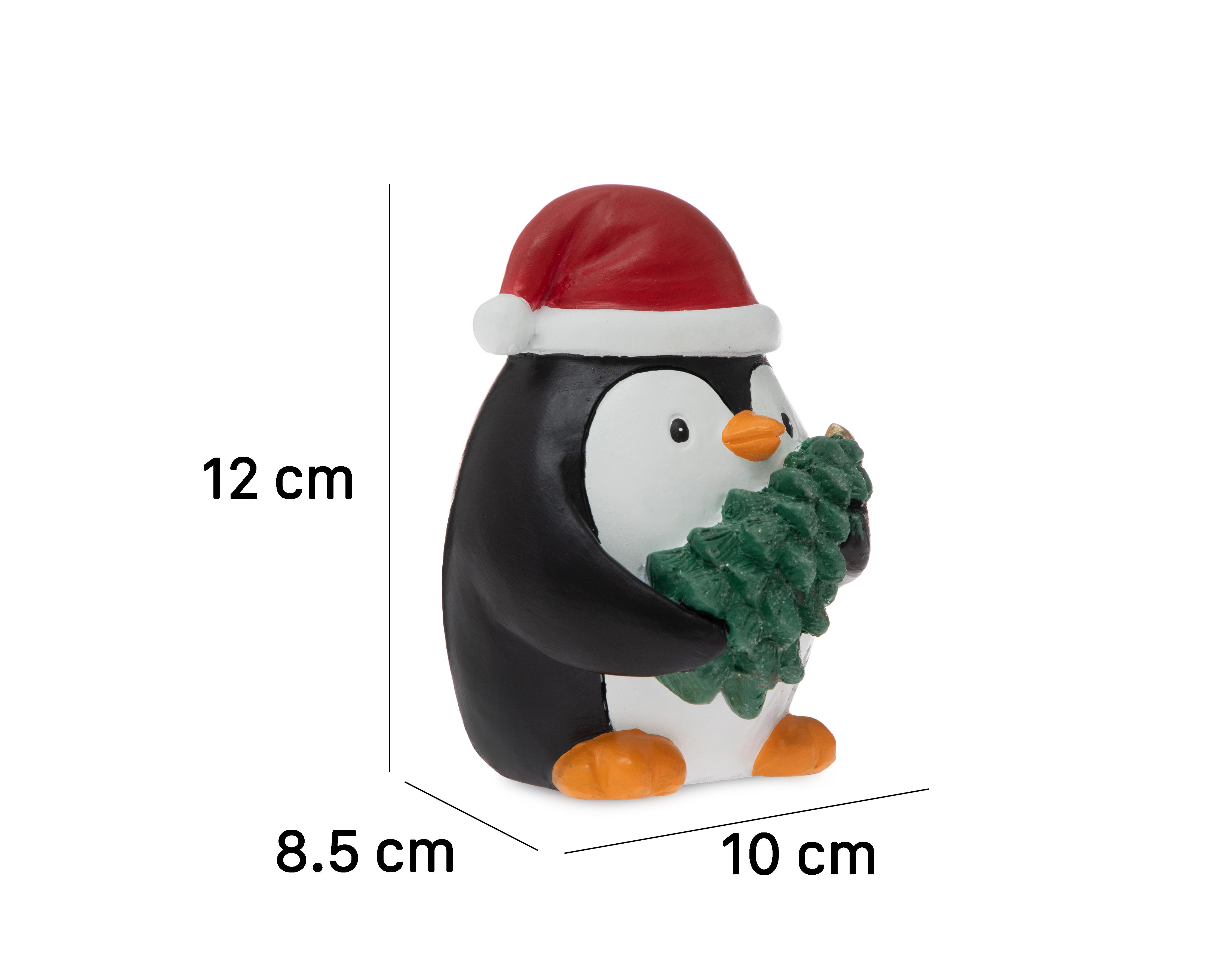 Foto 7 pulgar | Figura Decorativa Pingüino de Navidad Letty de Resina