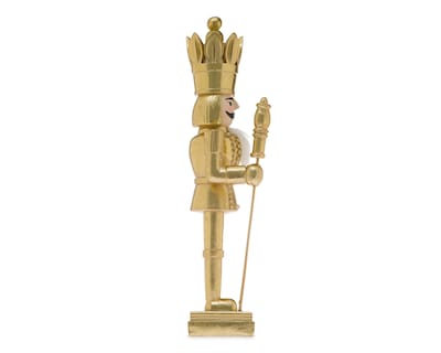 Foto 2 | Figura Decorativa Cascanueces de Navidad Gold Nutcracker de Resina