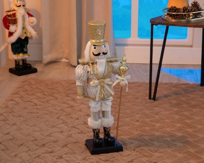Foto 6 | Figura Decorativa Cascanueces Navideño Metalic Men de Plástico
