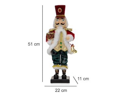 Foto 6 | Figura Decorativa Cascanueces Navideño Tradi Men de Plástico