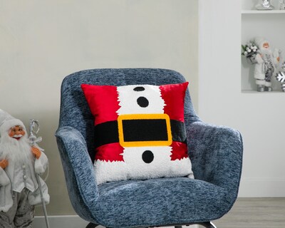 Foto 5 | Cojín Navideño Santa Belly Multicolor