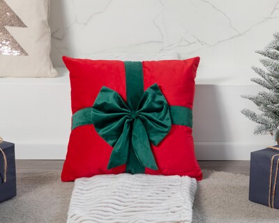 Foto 5 | Cojín Navideño Rodete Rojo
