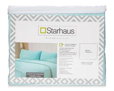 Foto 3 | Sábana Starhaus King Size 4 Piezas