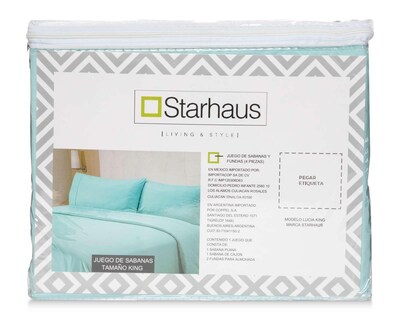 Foto 4 | Sábana Starhaus King Size 4 Piezas