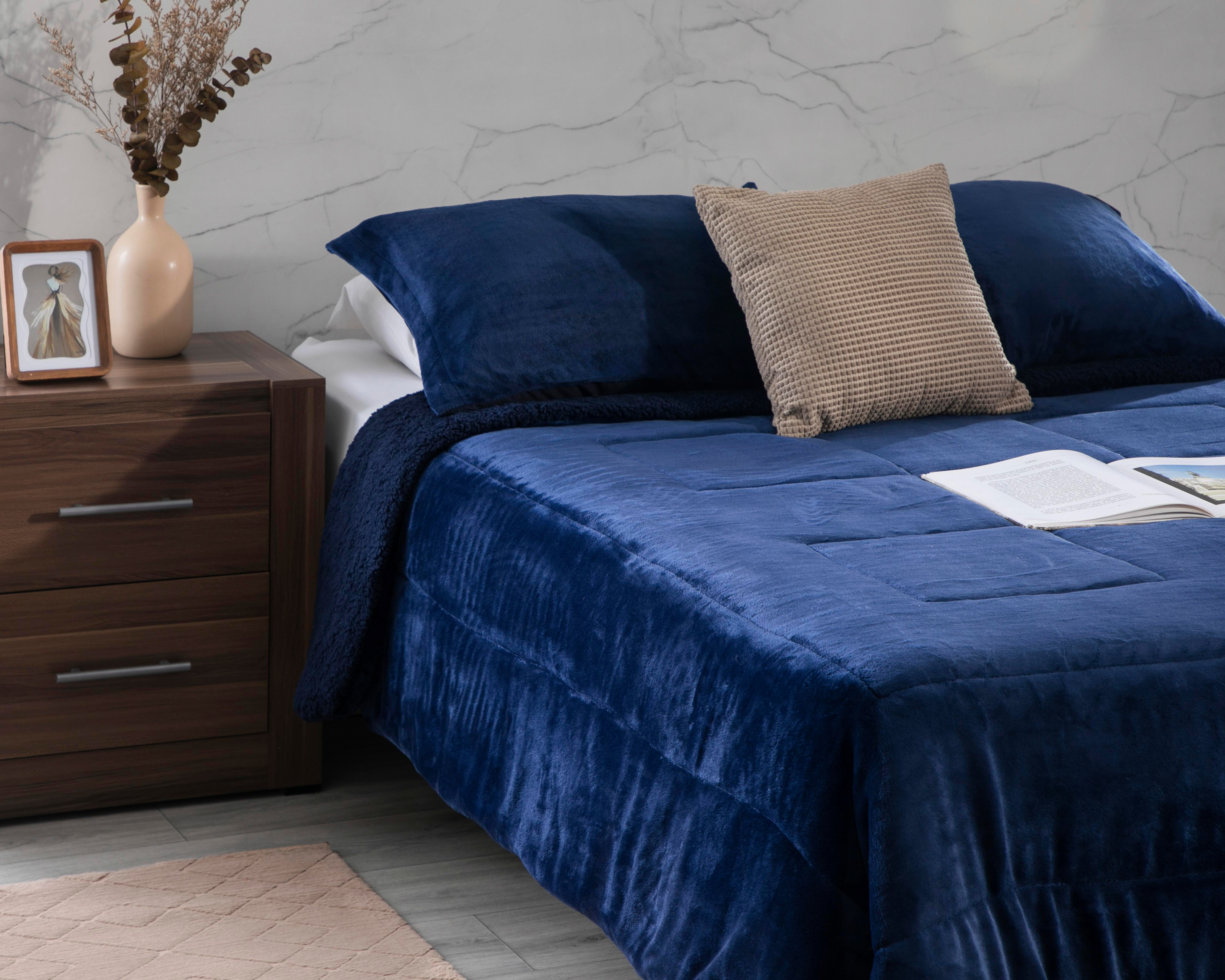 Edredón Matrimonial Starhaus Navy Azul 3 Piezas $599