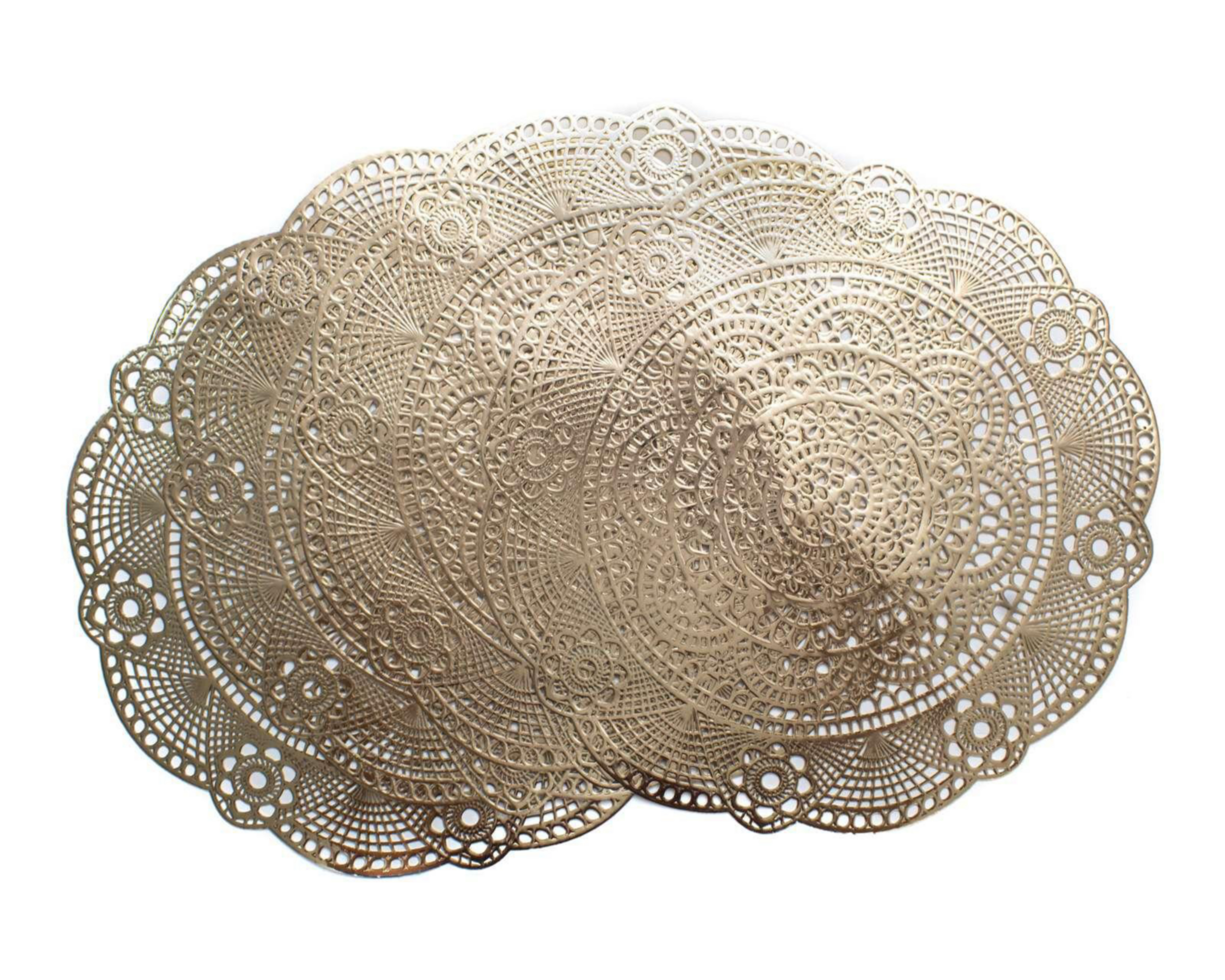 Foto 1 | Mantel Individual Cleopatra Dorado 38 cm 4 Piezas