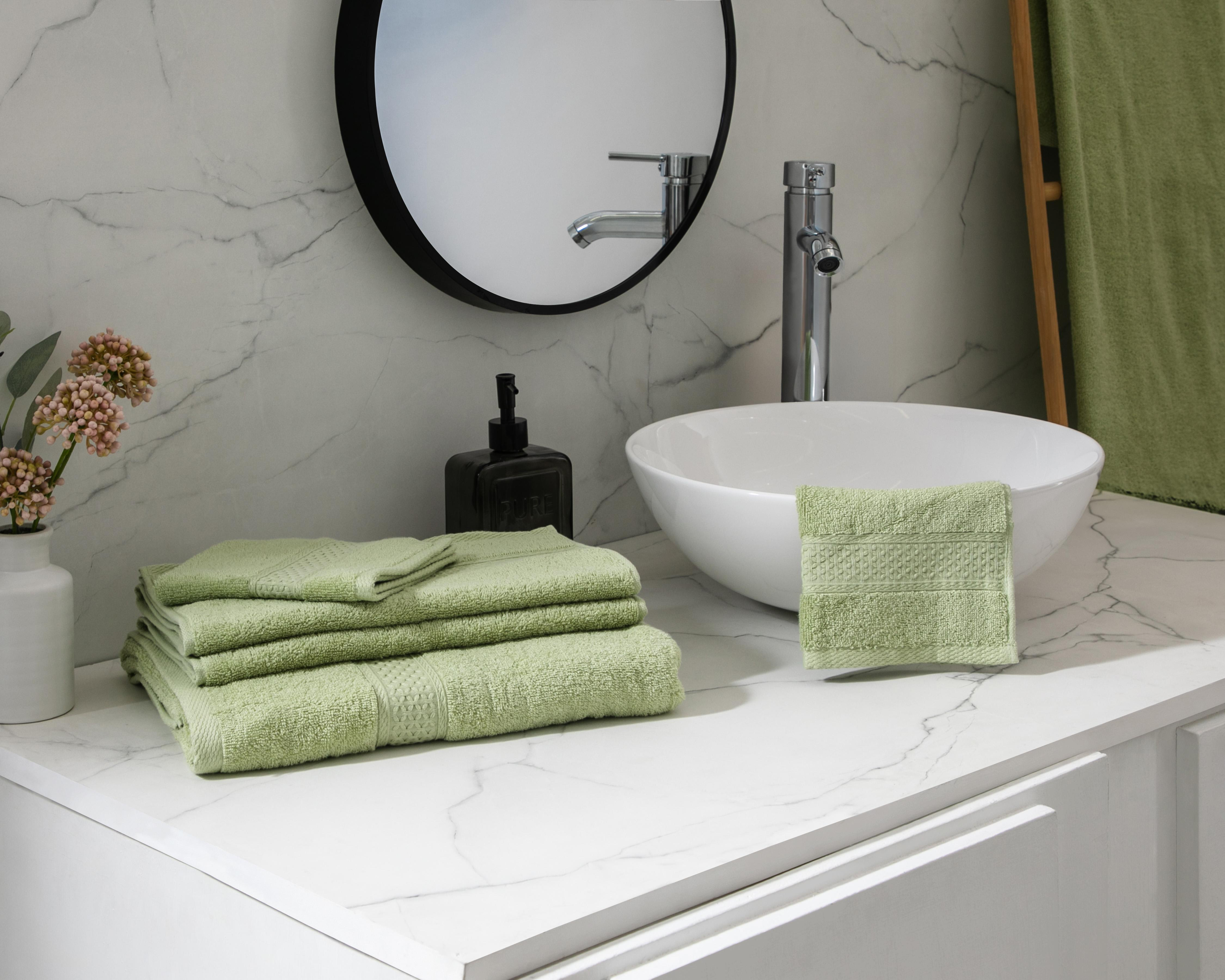 Foto 4 | Toalla de Medio Baño Starhaus Tiana Verde 6 Piezas