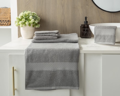 Foto 4 | Toalla de Baño Starhaus Arya Gris 6 Piezas