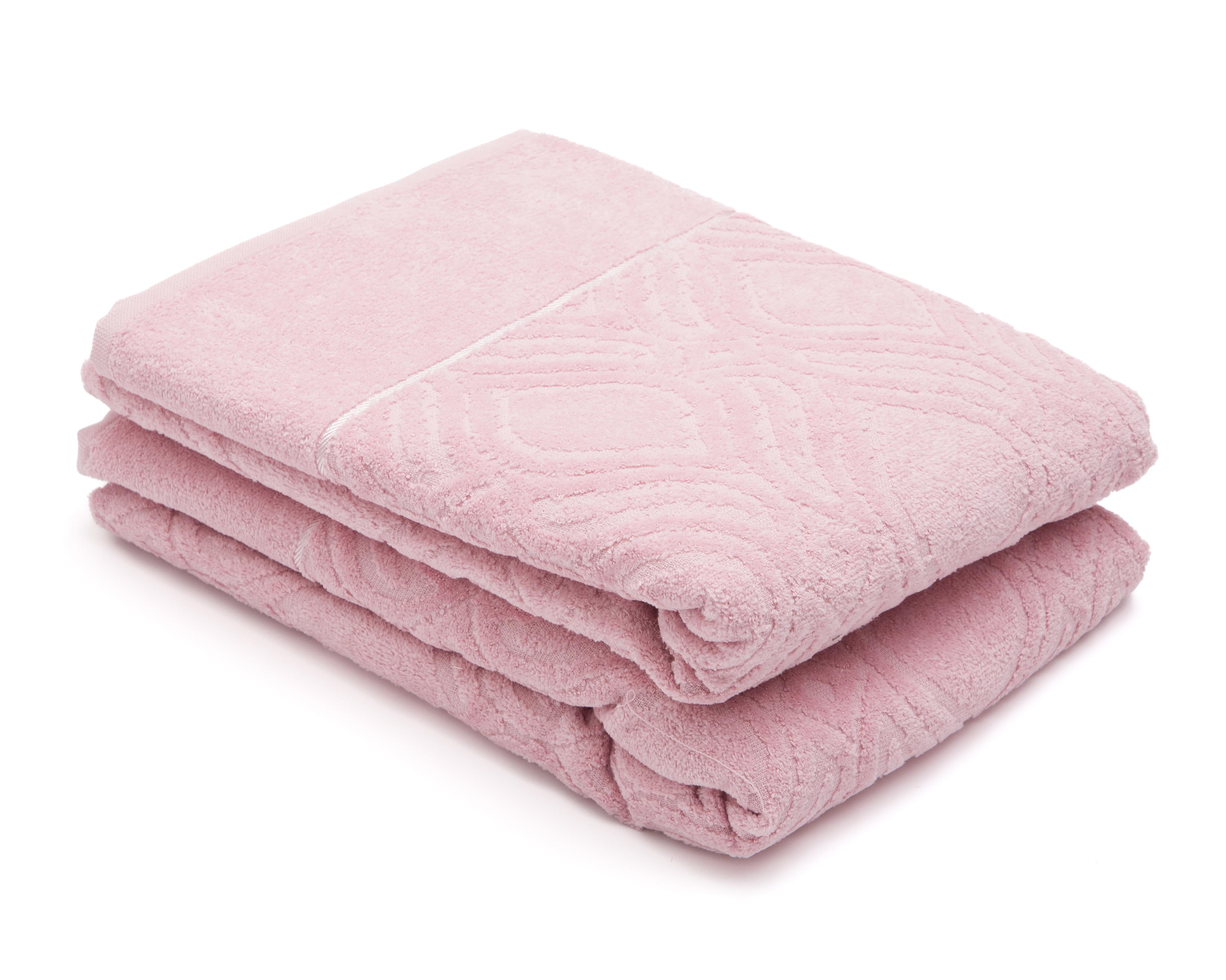 Toalla de Medio Baño Starhaus Carey Rosa 2 Piezas