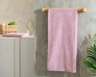 Foto 4 | Toalla de Medio Baño Starhaus Carey Rosa 2 Piezas