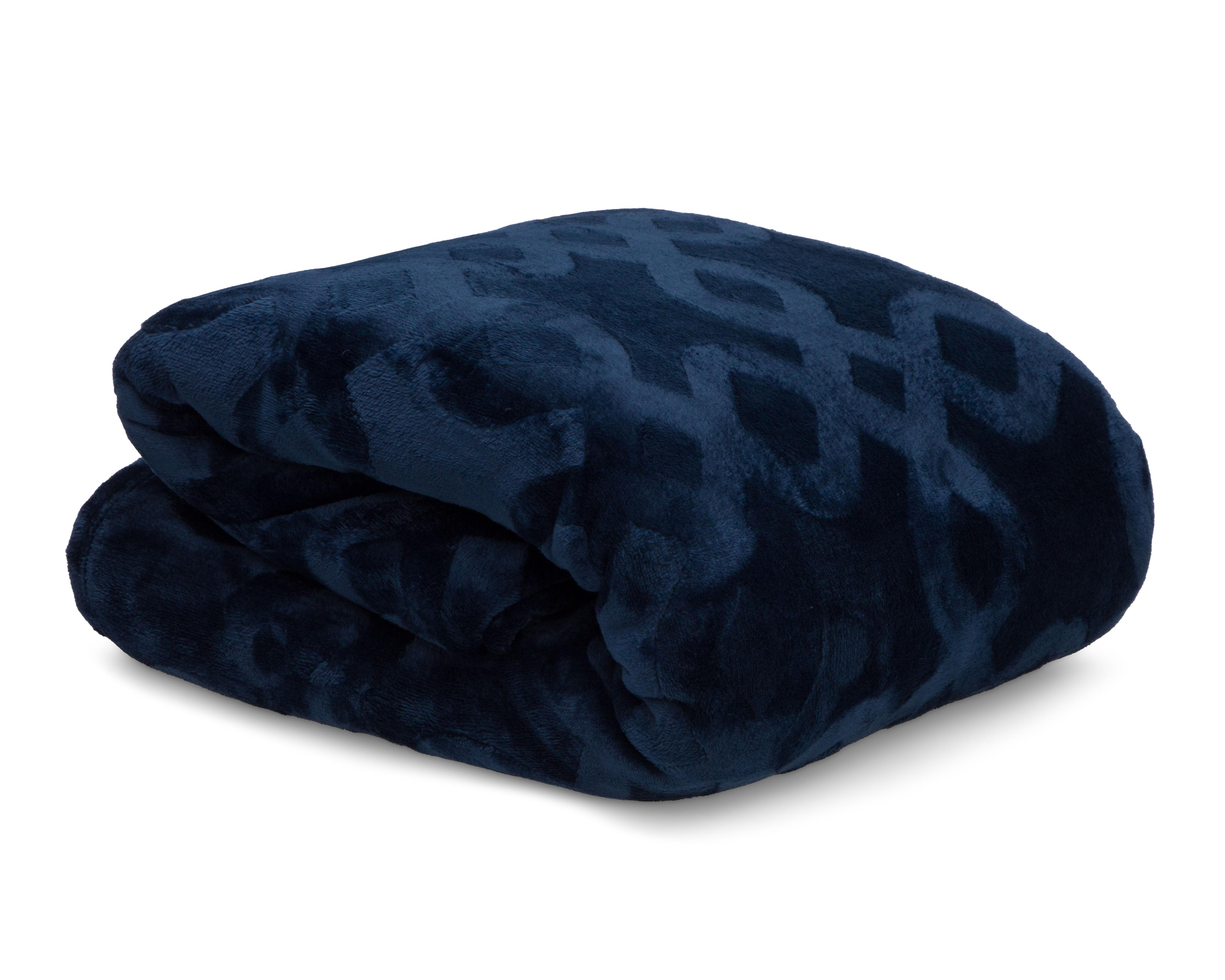 Foto 2 | Cobertor Matrimonial Starhaus Jacquard Azul