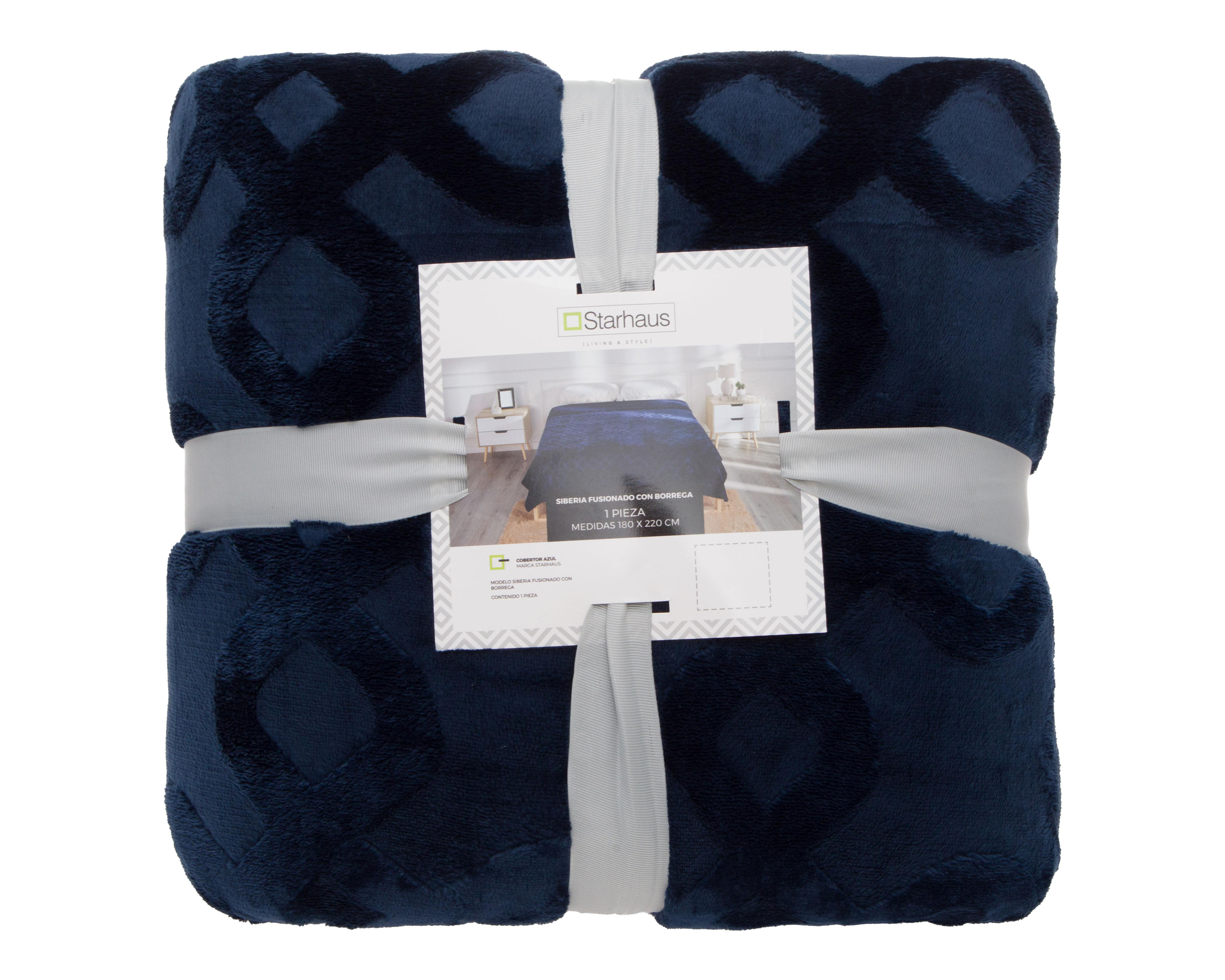 Foto 4 | Cobertor Matrimonial Starhaus Jacquard Azul