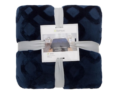 Foto 4 | Cobertor Matrimonial Starhaus Jacquard Azul