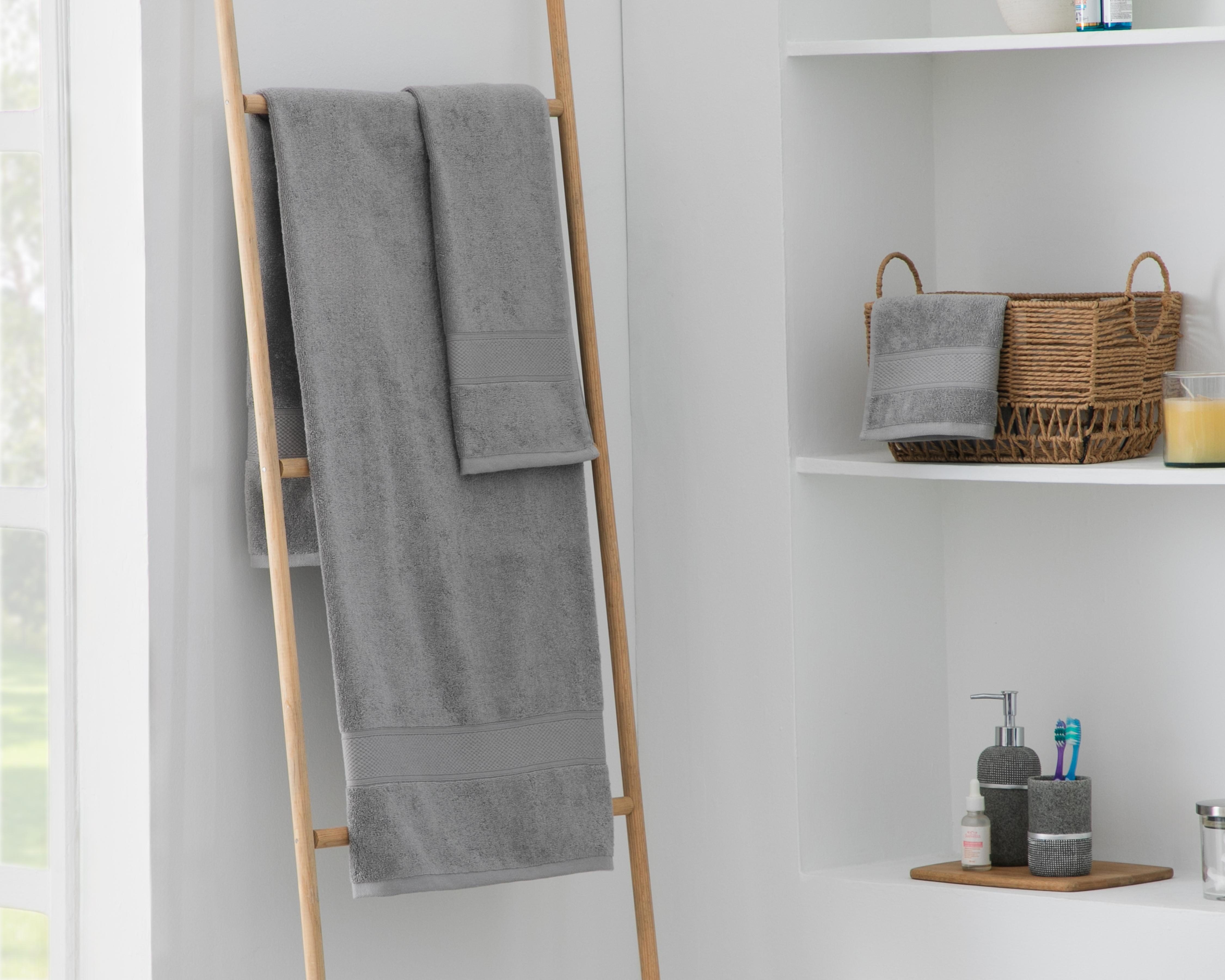 Foto 4 | Toalla de Baño Spring Air Breeze Gris 3 Piezas