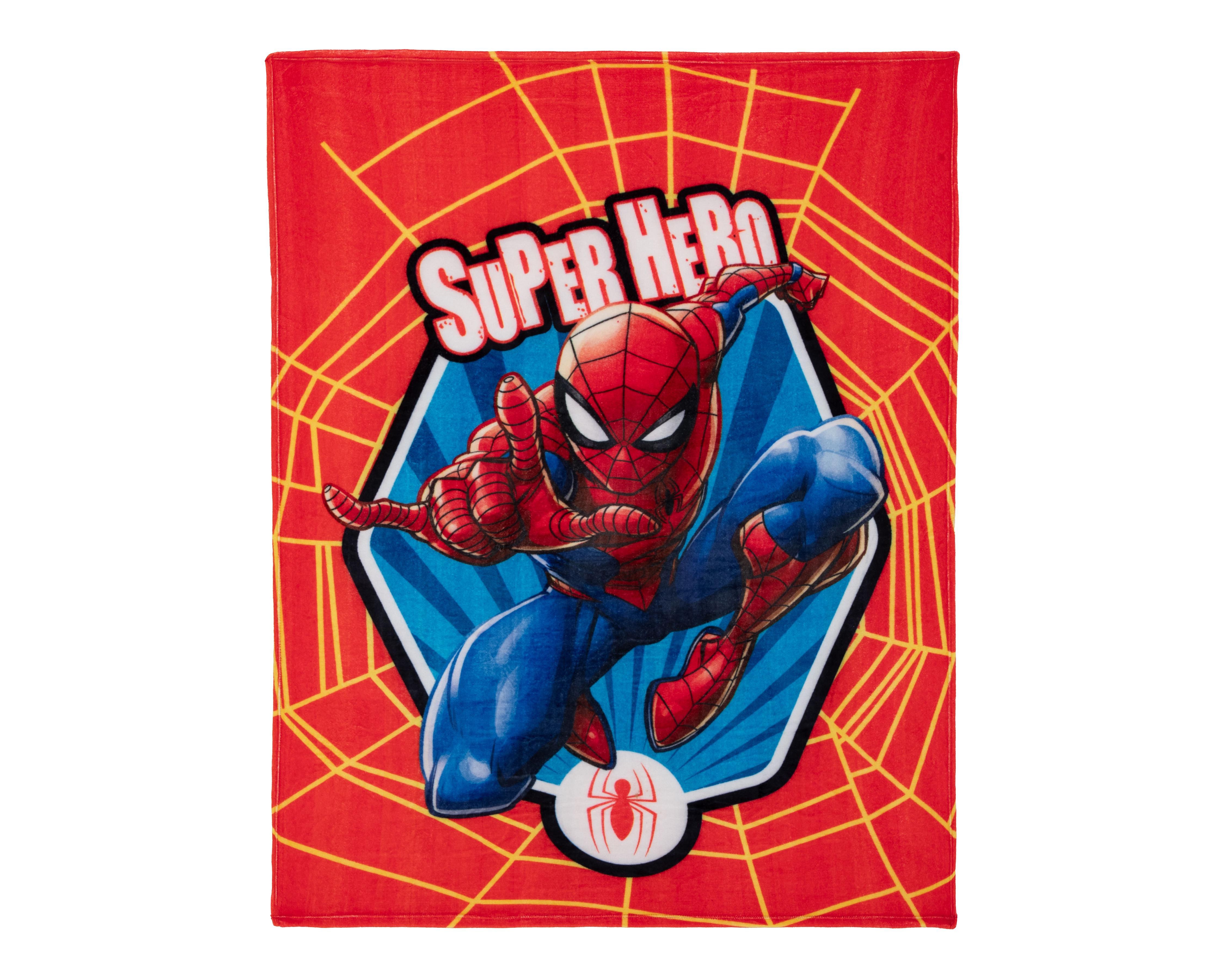 Foto 3 pulgar | Cobertor Individual Providencia Spider-Man Super Hero Rojo
