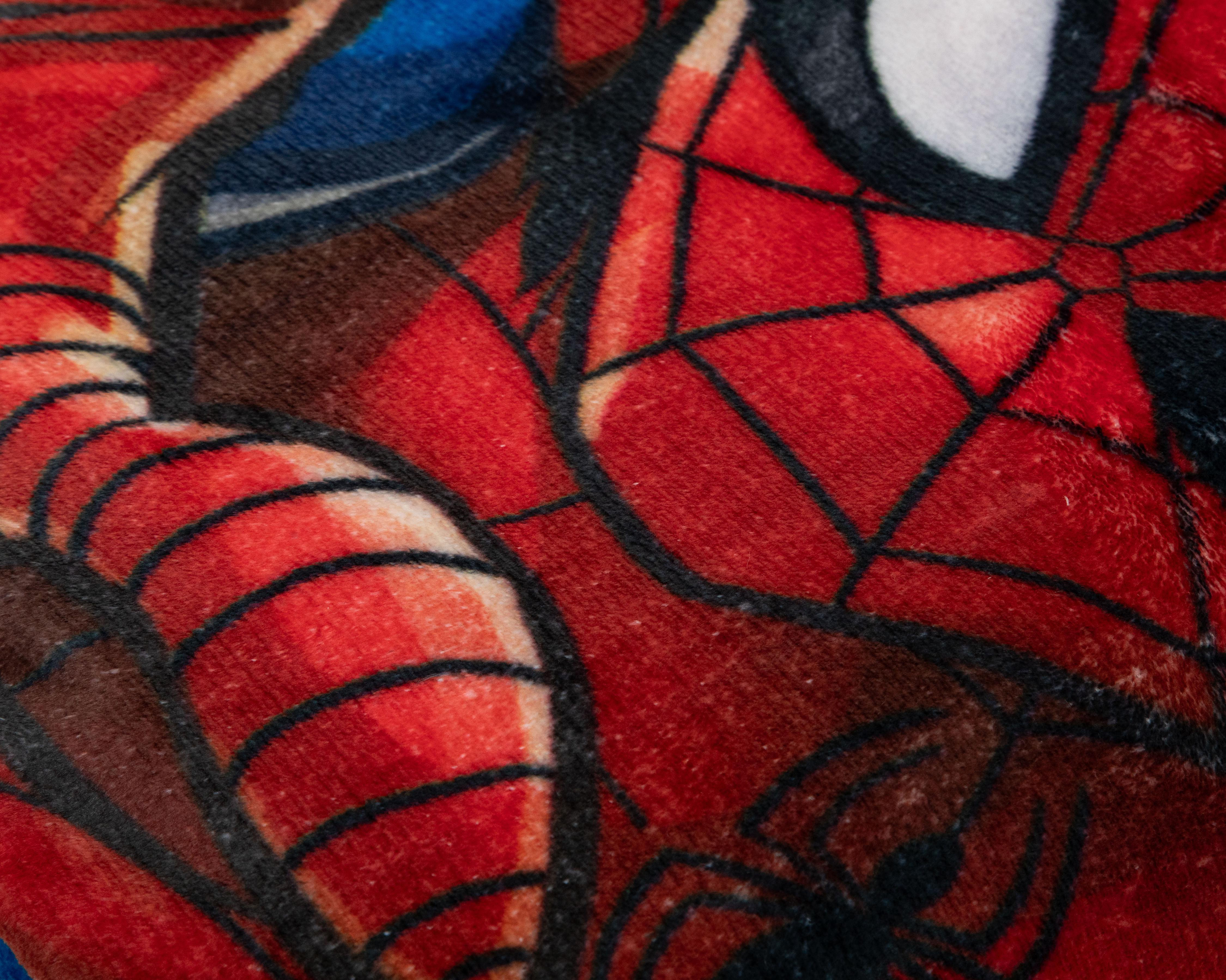 Foto 4 pulgar | Cobertor Individual Providencia Spider-Man Super Hero Rojo