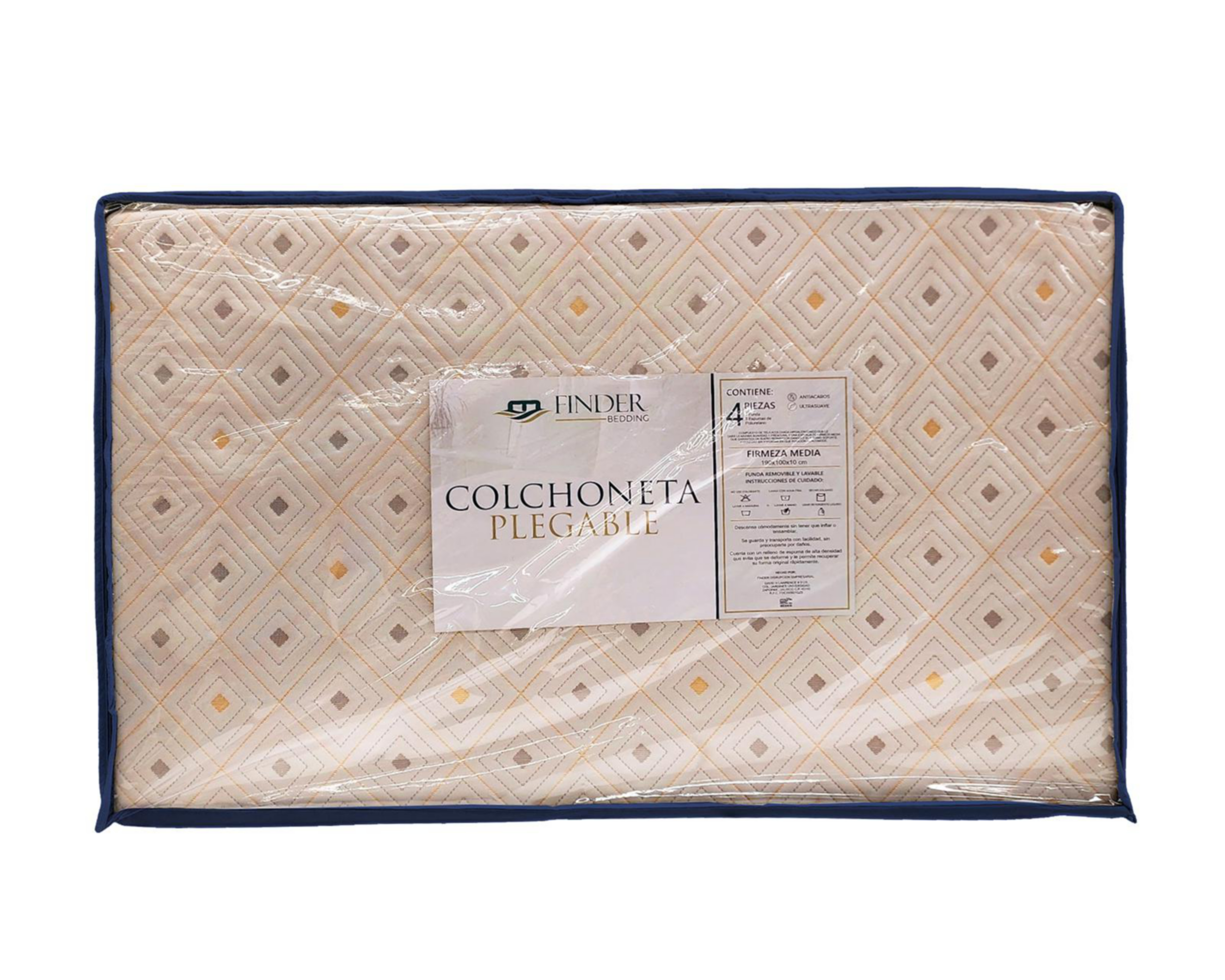 Foto 1 | Colchoneta Plegable Individual de Microfibra Finder