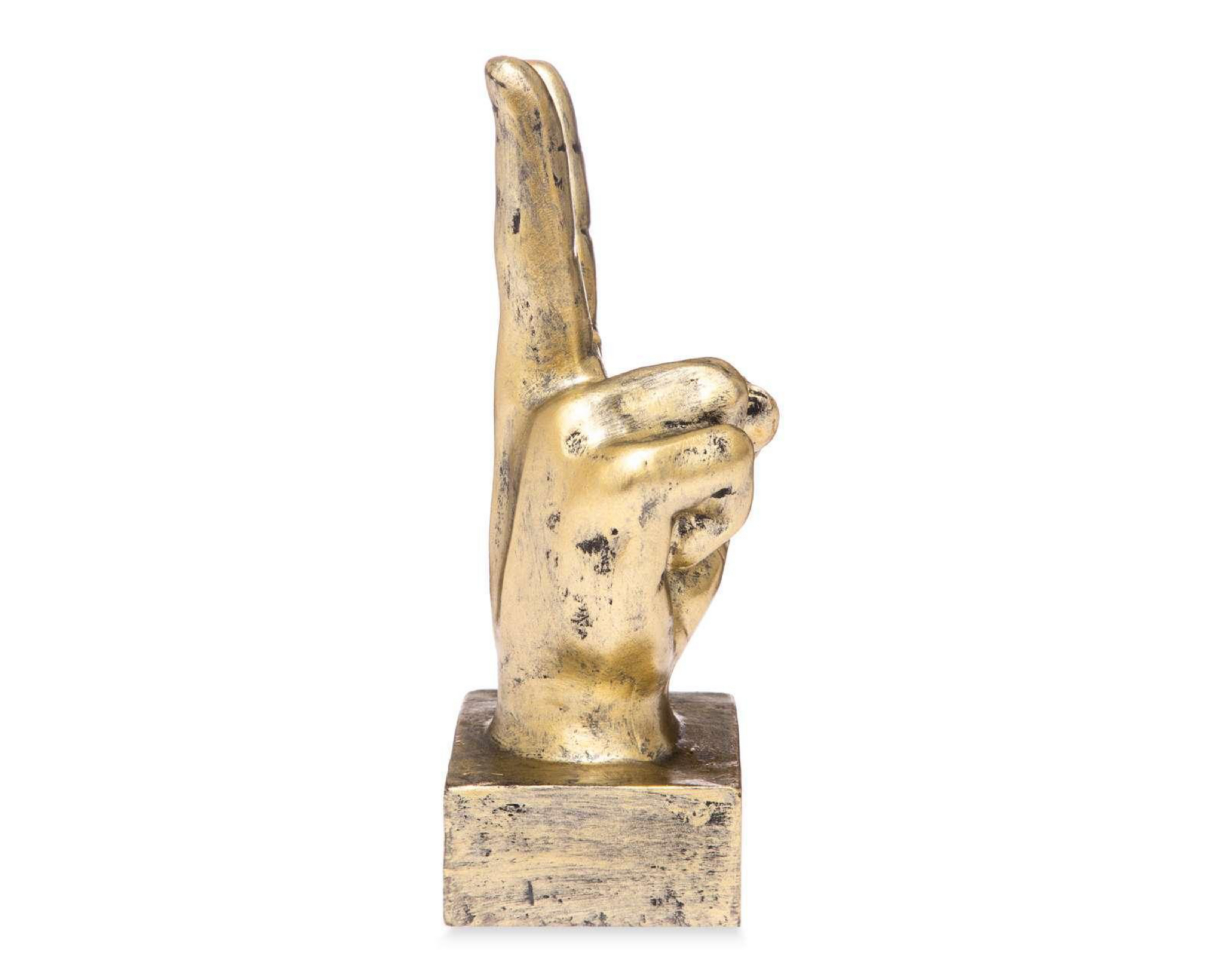 Foto 4 pulgar | Escultura Mano Love and Peace