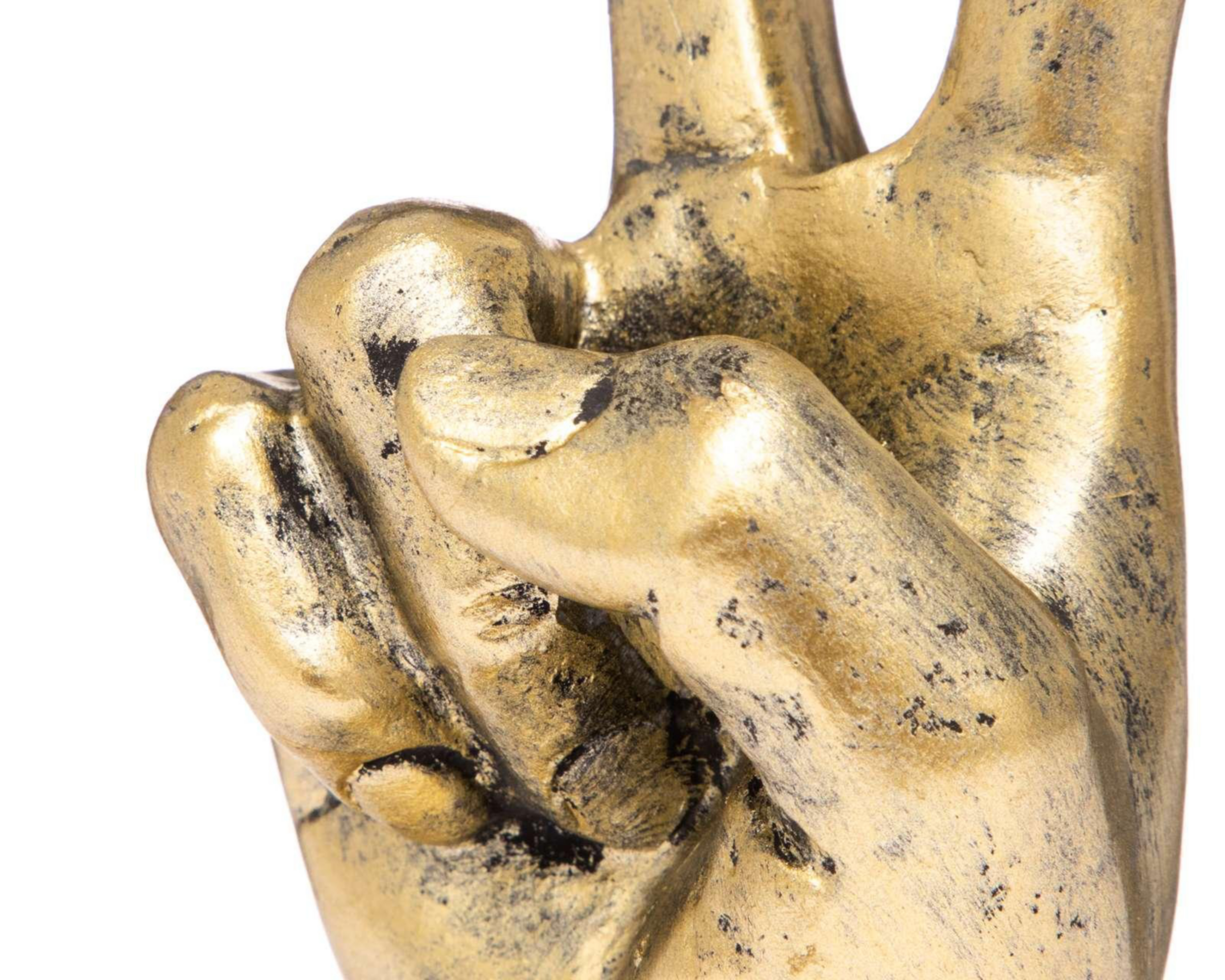 Foto 5 pulgar | Escultura Mano Love and Peace