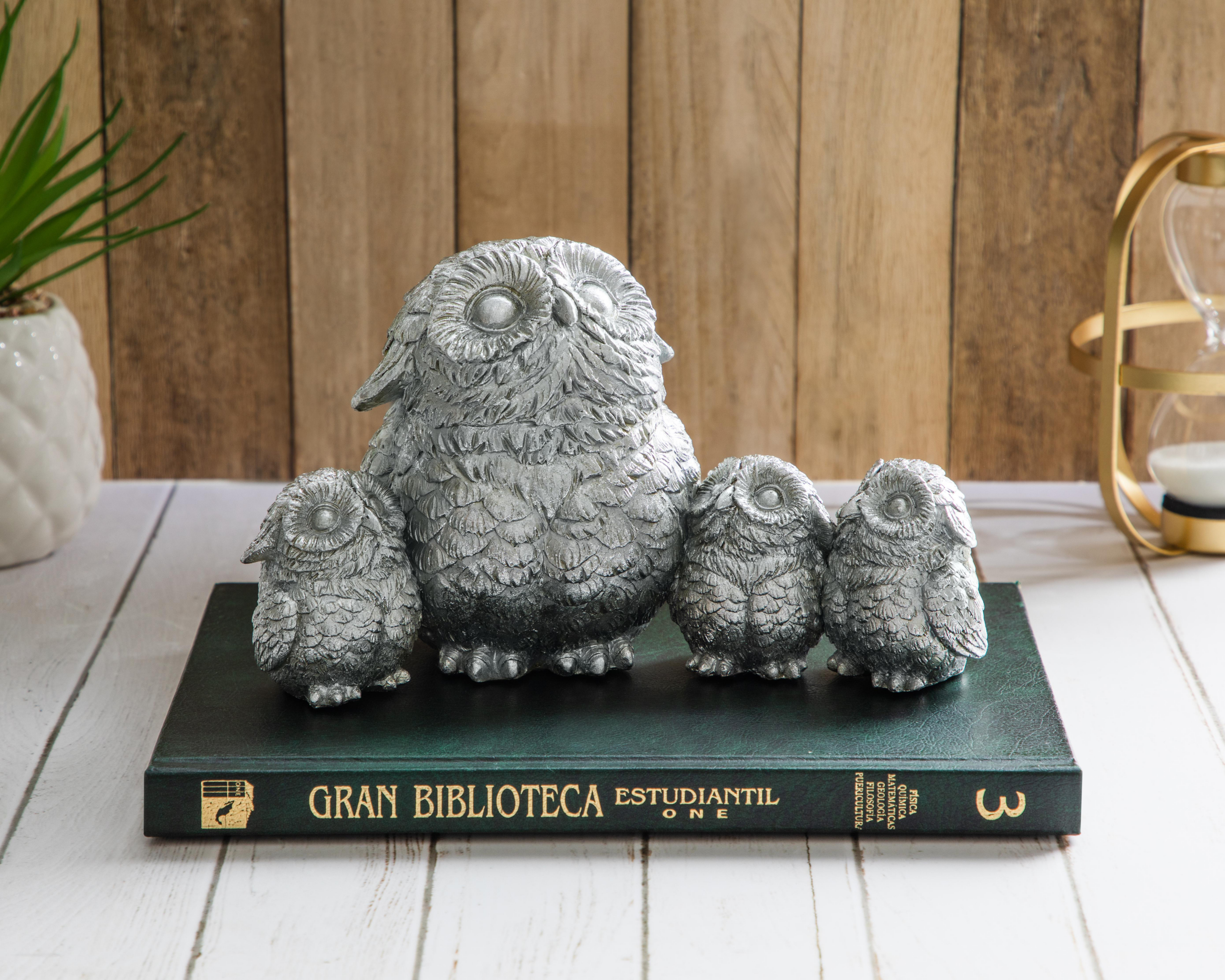 Foto 6 pulgar | Escultura Family of Owls