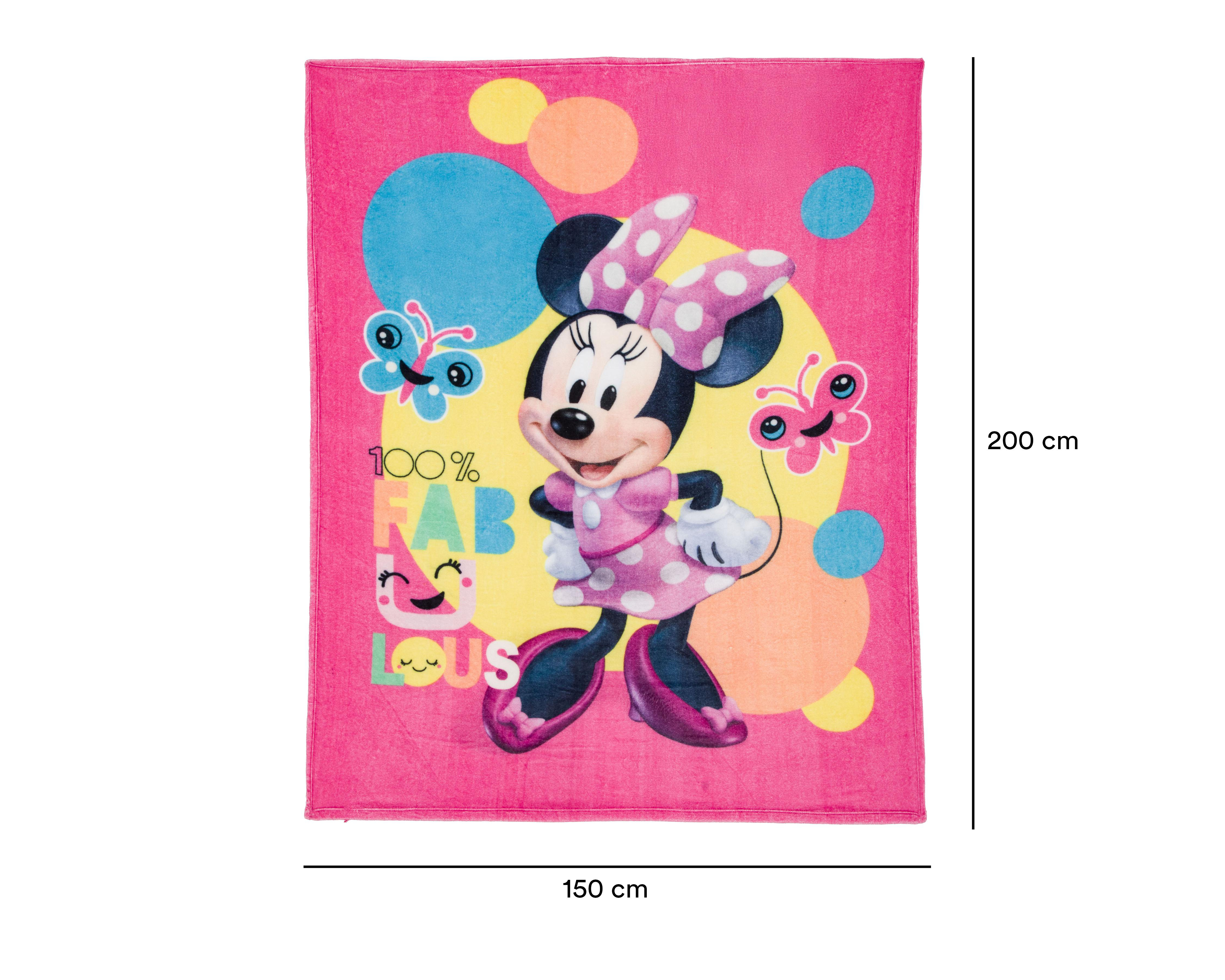 Foto 6 pulgar | Cobertor Individual Providencia Minnie Mouse Multicolor