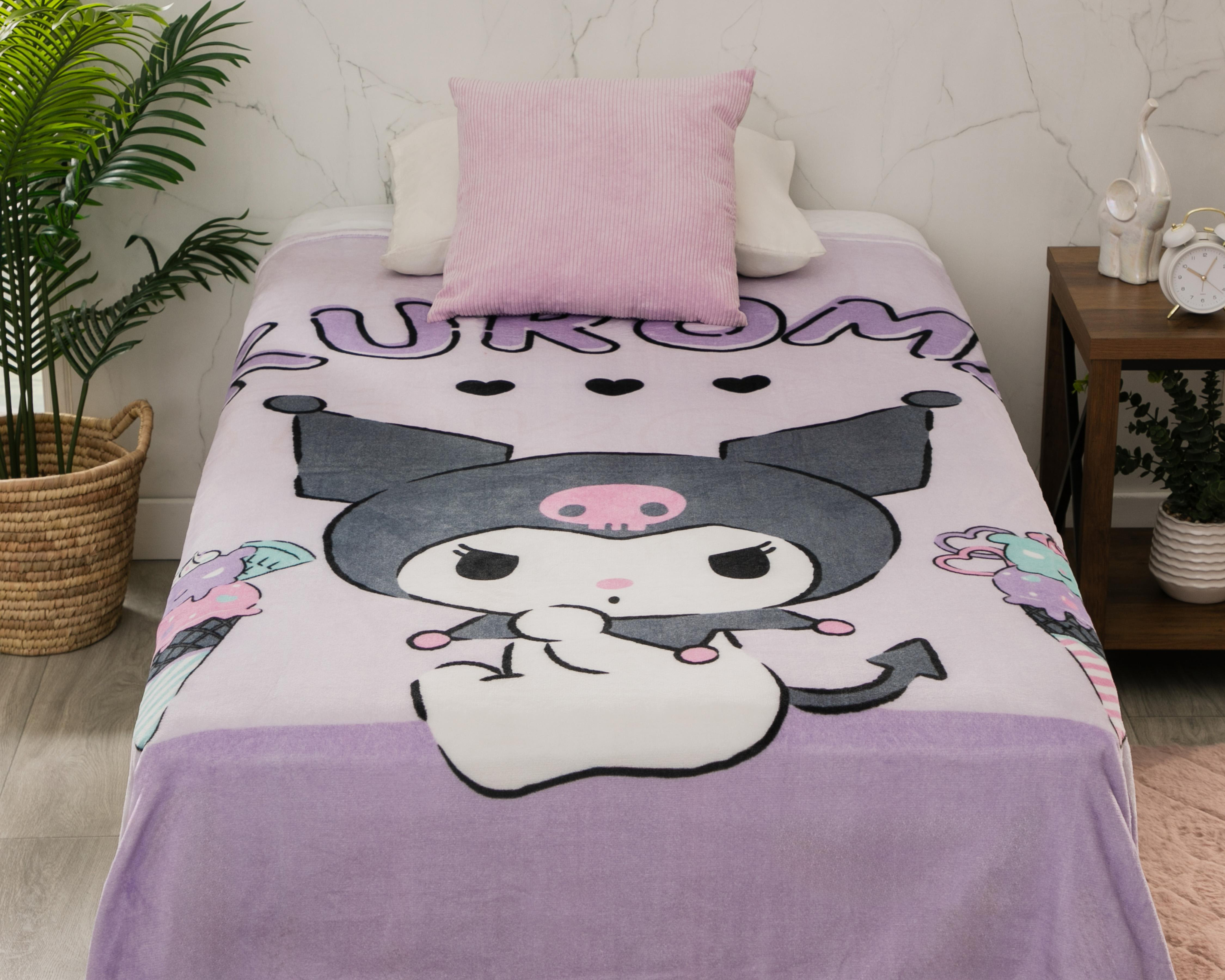 Cobertor Individual Providencia Kuromi Estampado