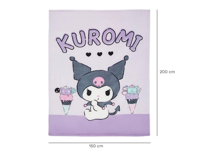 Foto 5 | Cobertor Individual Providencia Kuromi Estampado