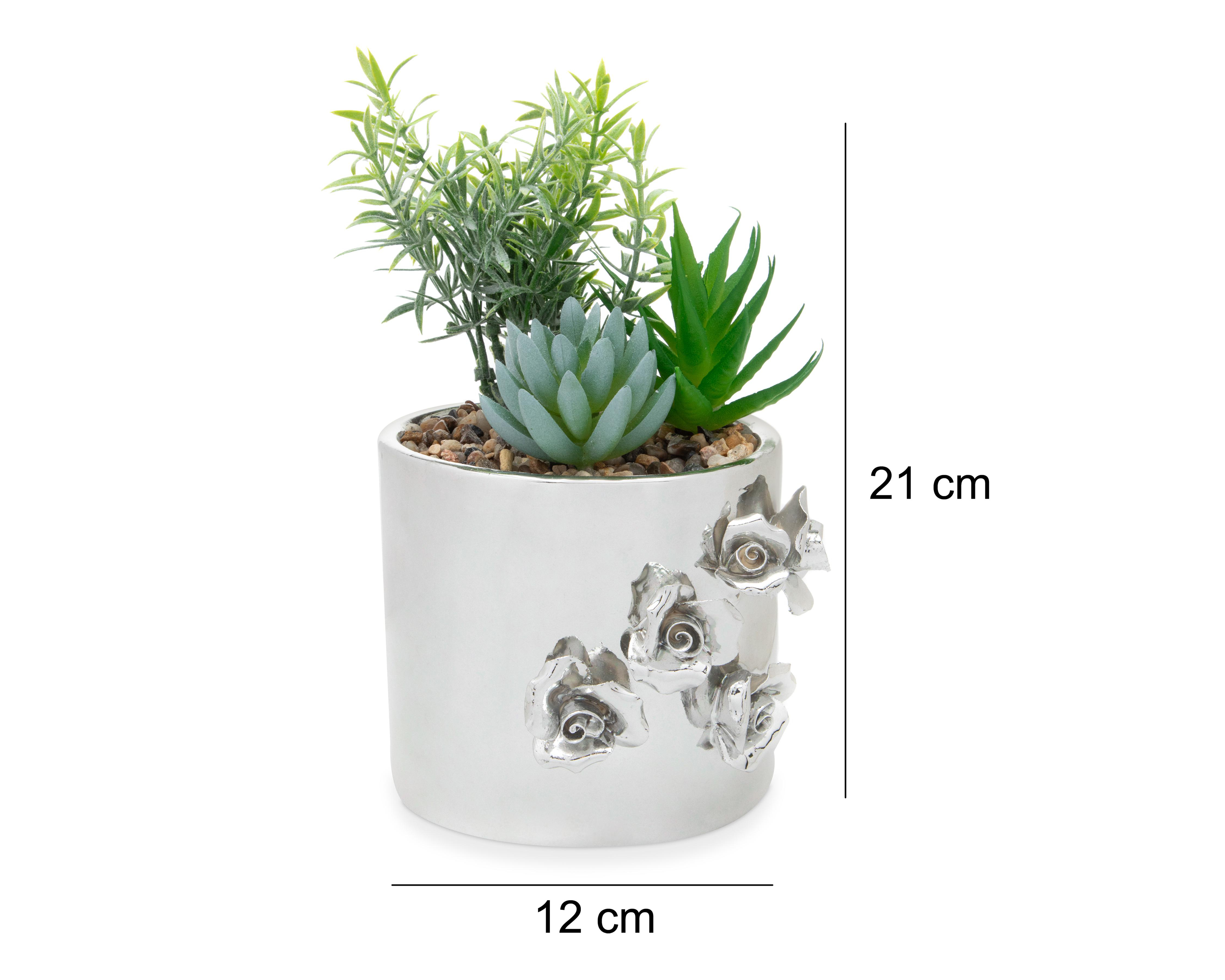Foto 6 pulgar | Planta Artificial con Maceta Starhaus 21 cm
