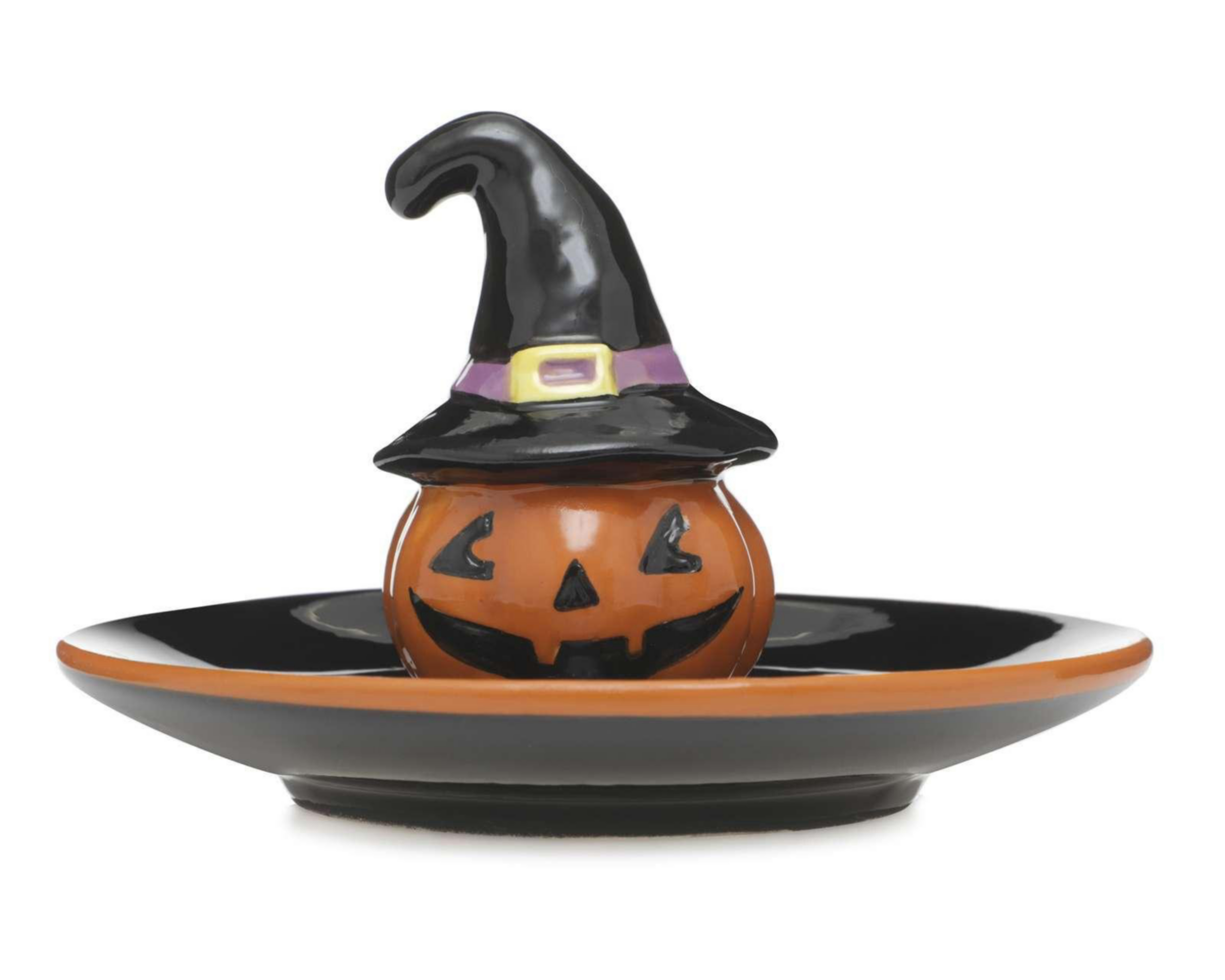 Foto 4 pulgar | Plato Decorativo Calabaza Bruja