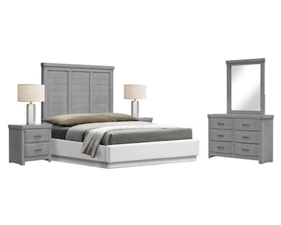 Foto 5 | Cabecera Hampton Matrimonial Gris