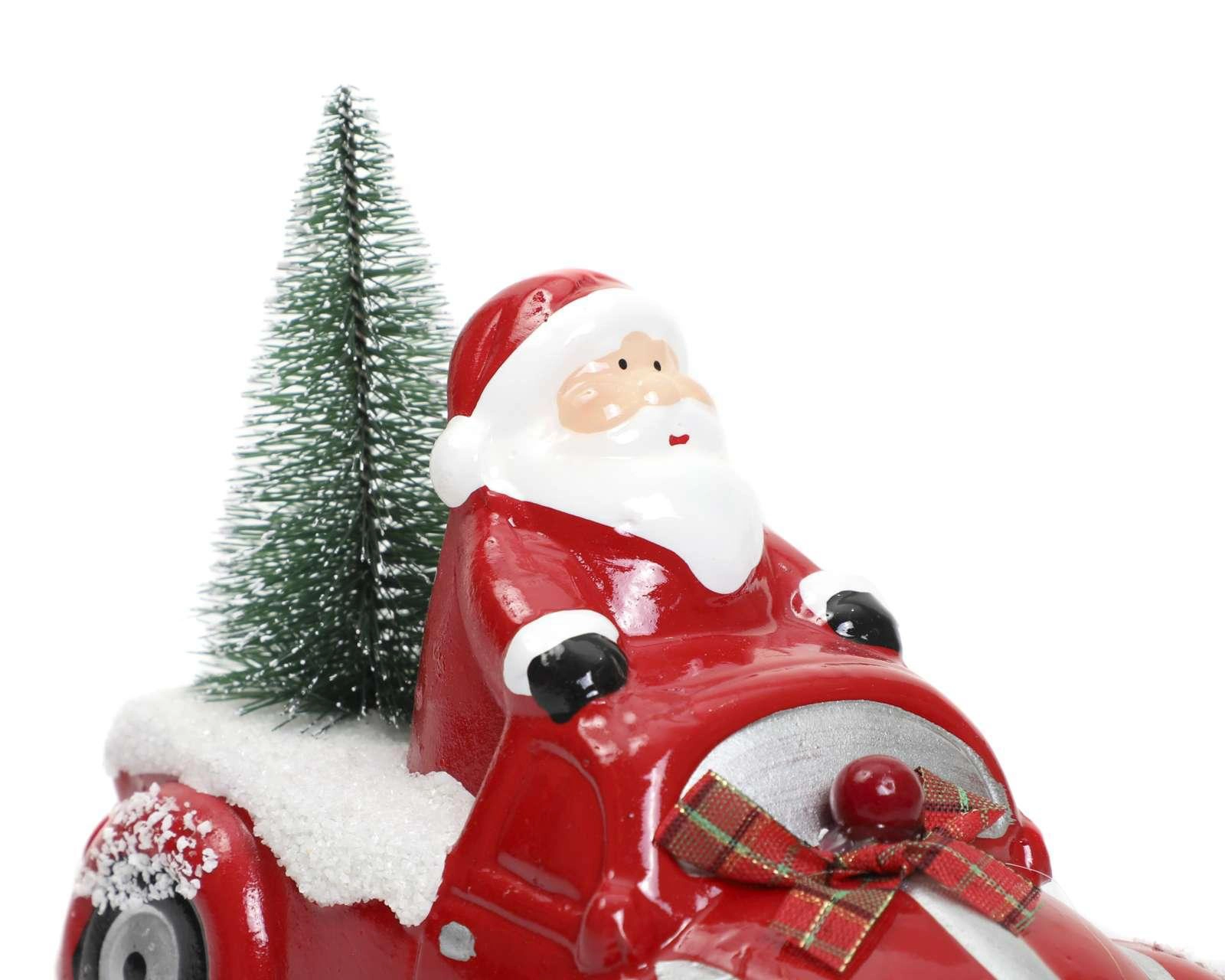 Foto 4 pulgar | Figura de Cerámica Starhaus Holidays Santa Ride