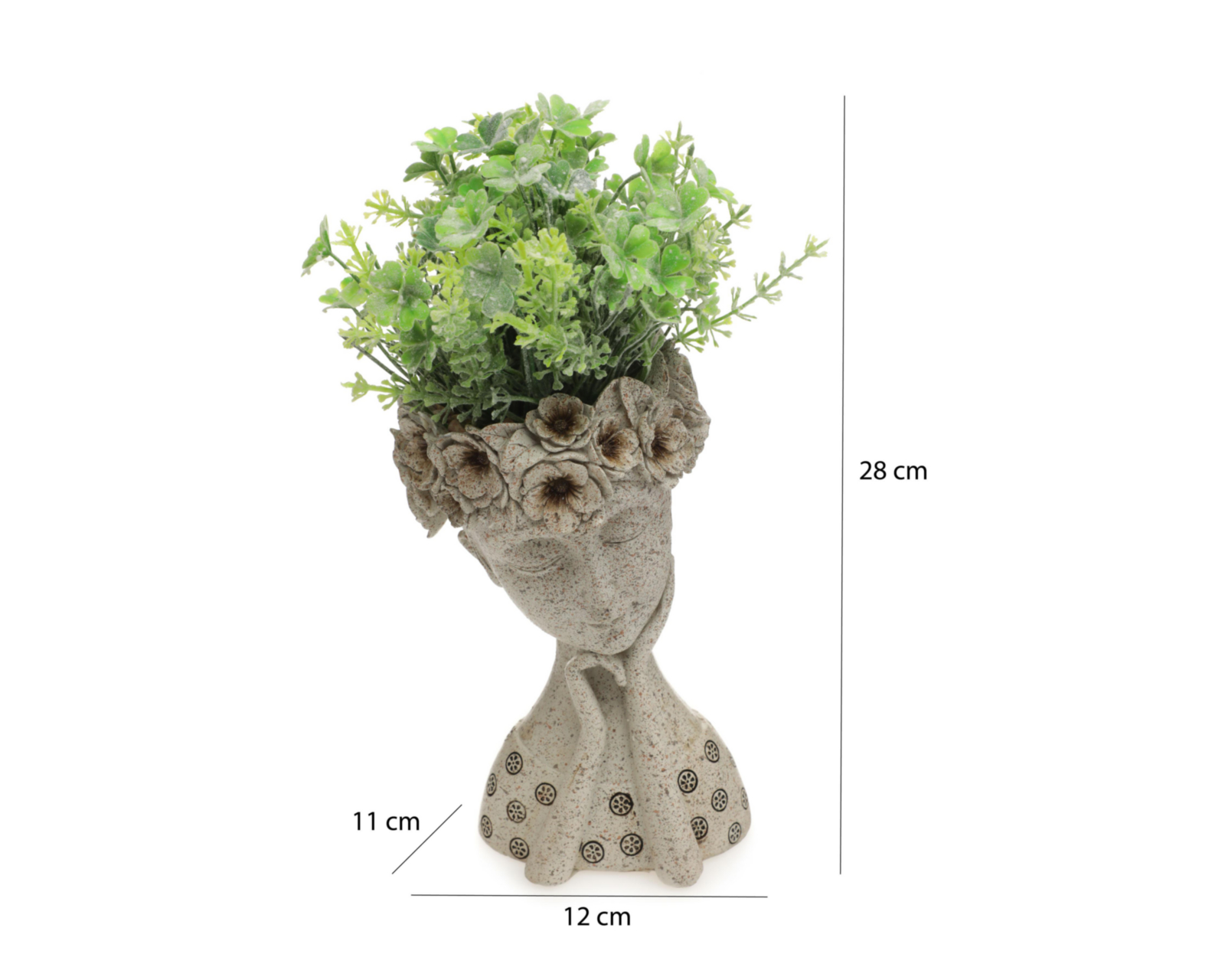 Foto 6 pulgar | Planta Artificial con Maceta Starhaus 29 cm