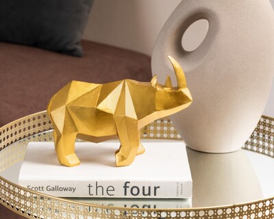 Foto 5 | Escultura de Rinoceronte AOI