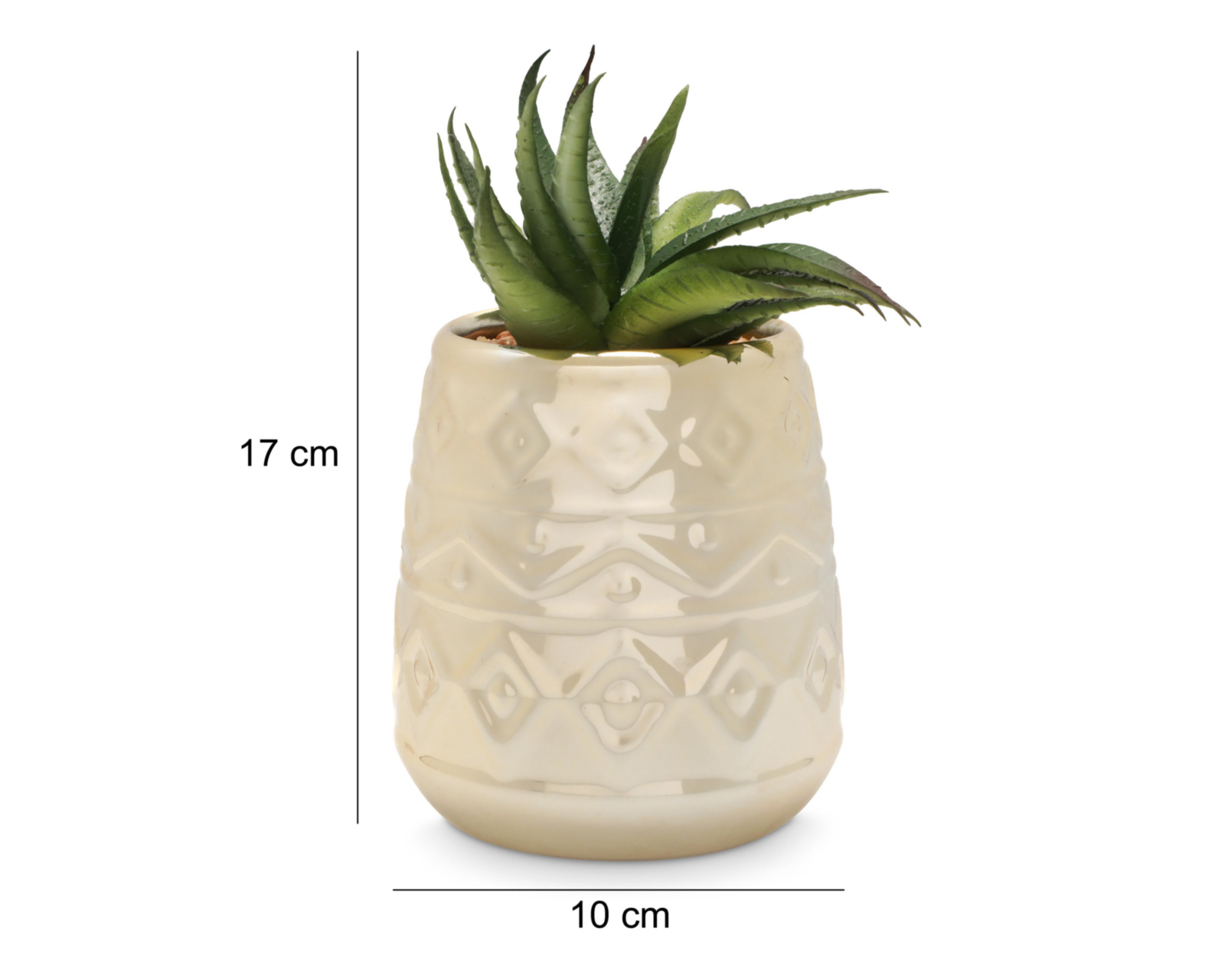 Foto 5 pulgar | Planta Artificial con Maceta Starhaus 17 cm