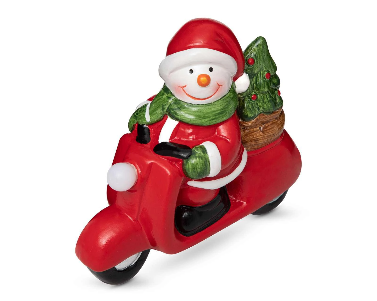 Foto 3 pulgar | Figura Decorativa Moto Snowman 1 Pieza