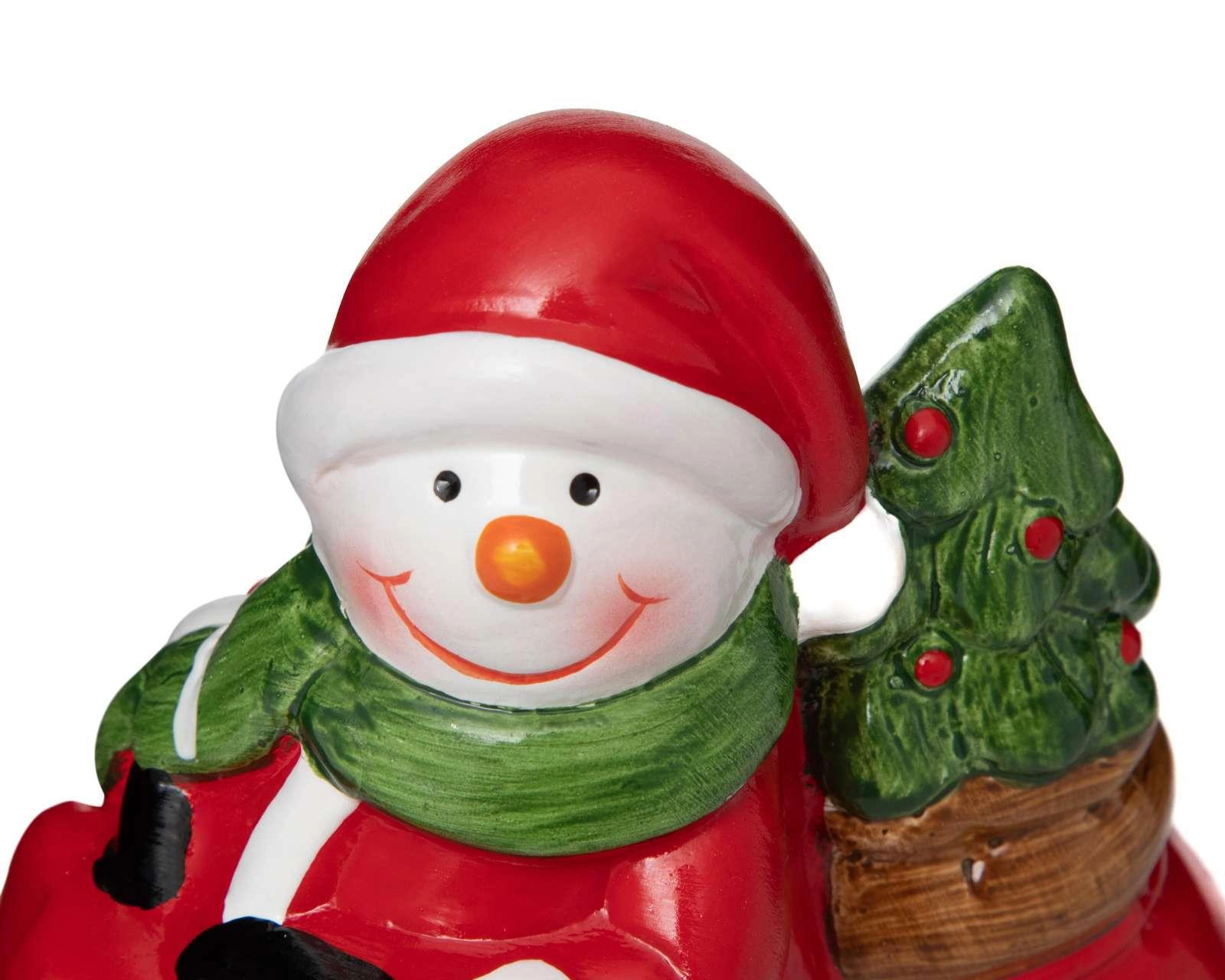 Foto 4 pulgar | Figura Decorativa Moto Snowman 1 Pieza