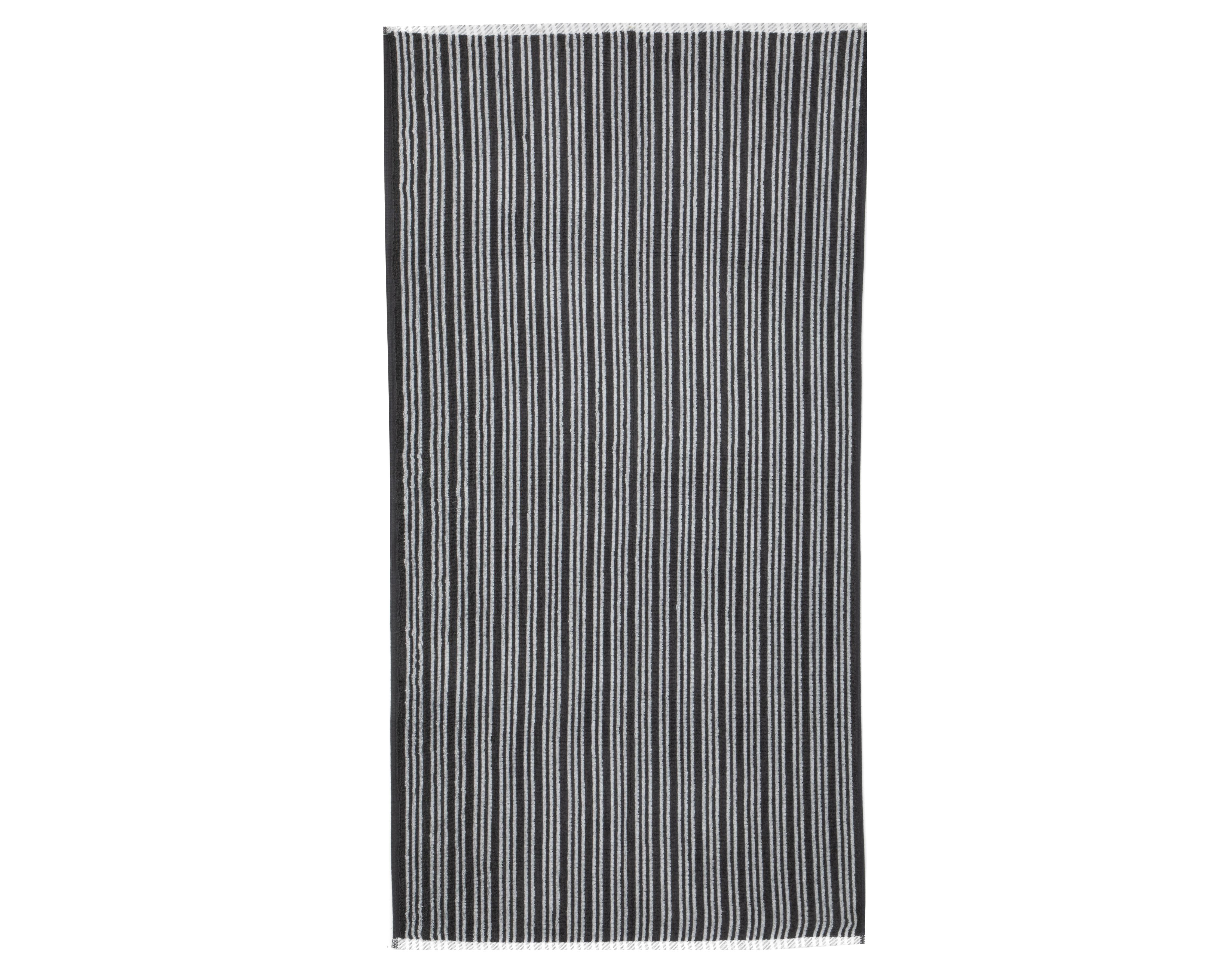 Foto 4 pulgar | Toalla de Medio Baño Narin Negro-Blanco
