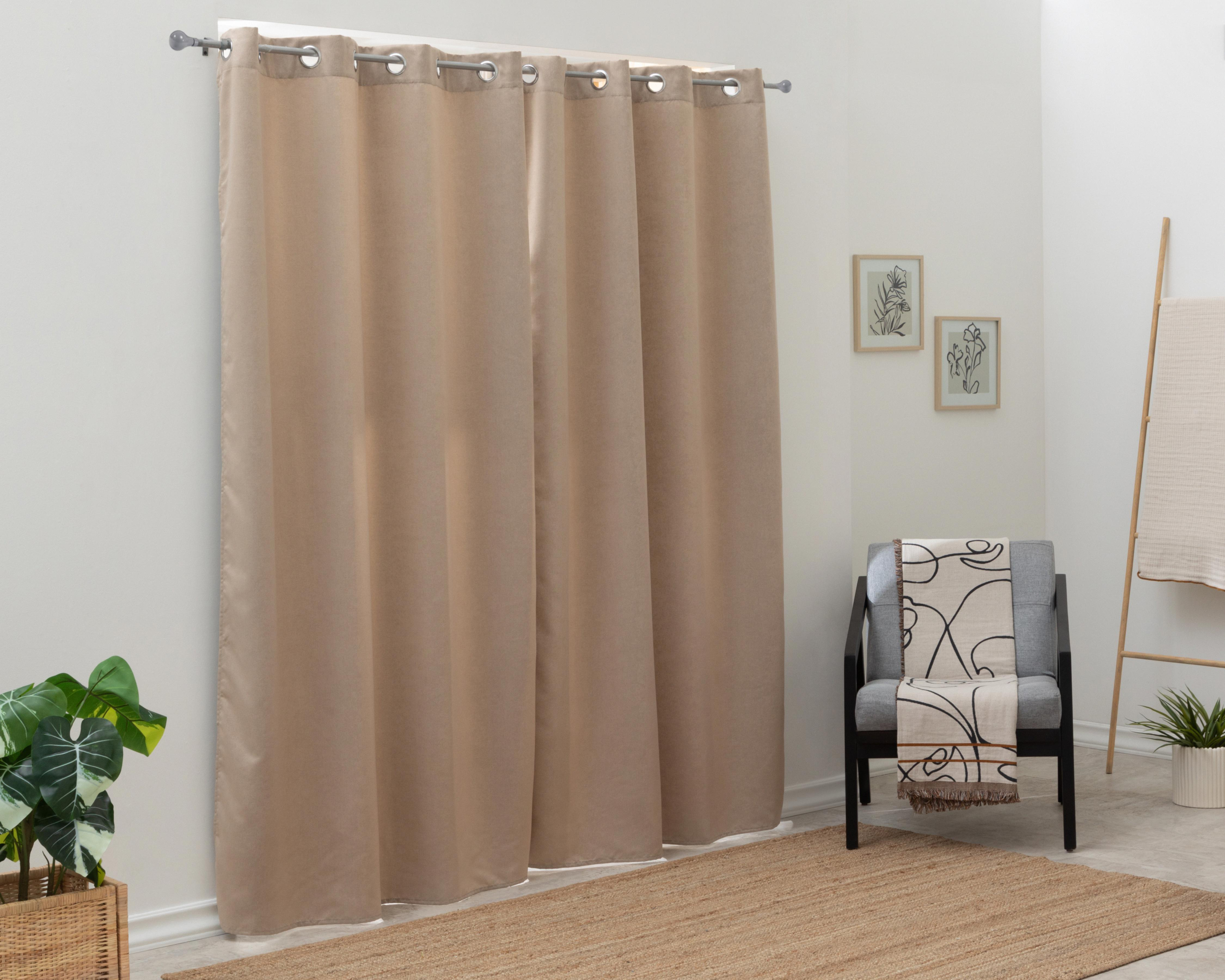 Foto 2 pulgar | Cortina Blackout Isabela 140 x 225 cm Taupe