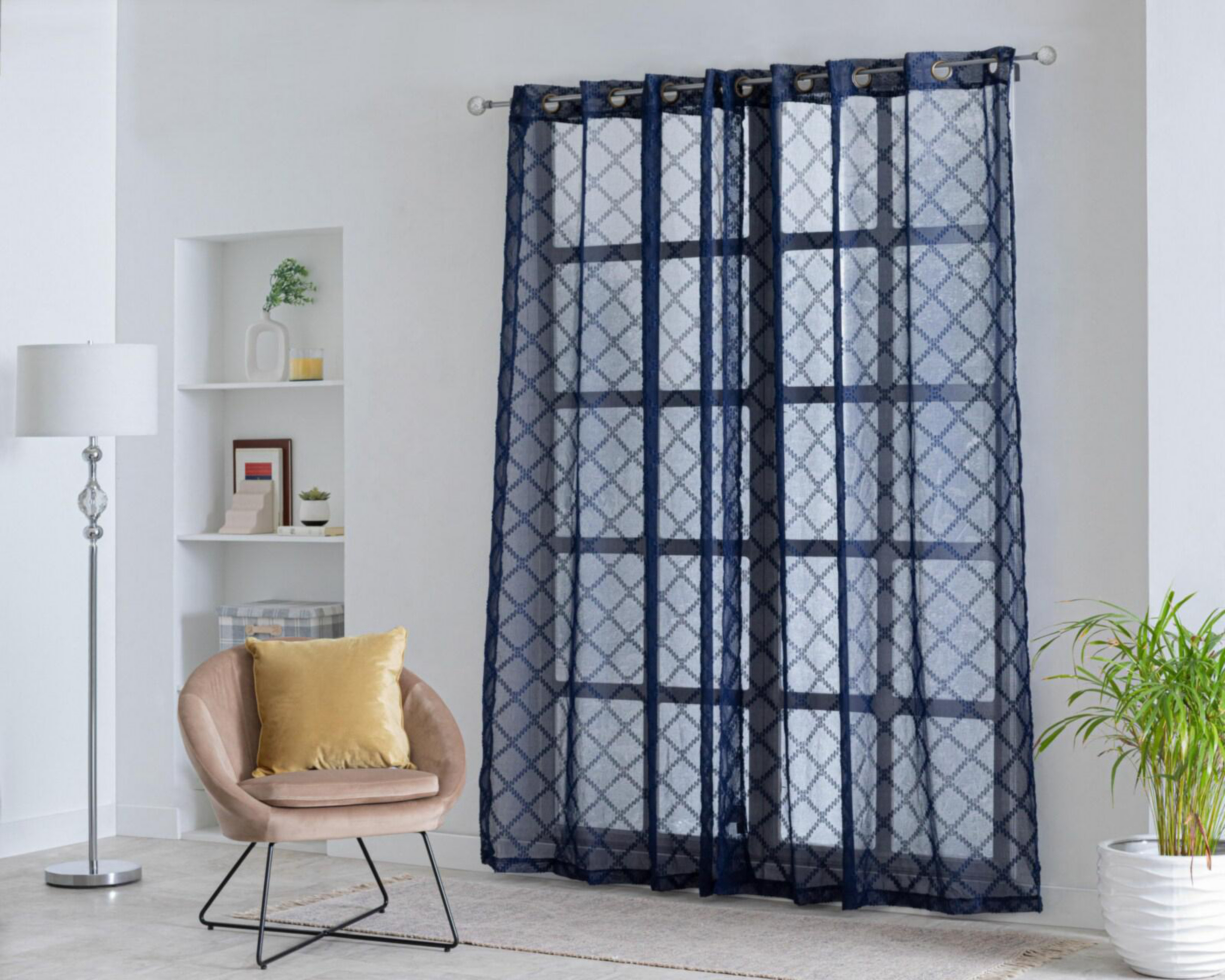Foto 2 pulgar | Cortinas Joel 140 x 225 cm Azul