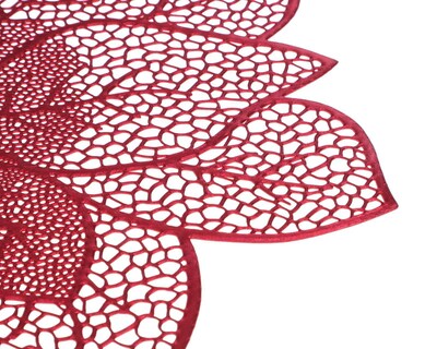 Foto 3 | Mantel Individual Flor Navideña Rojo
