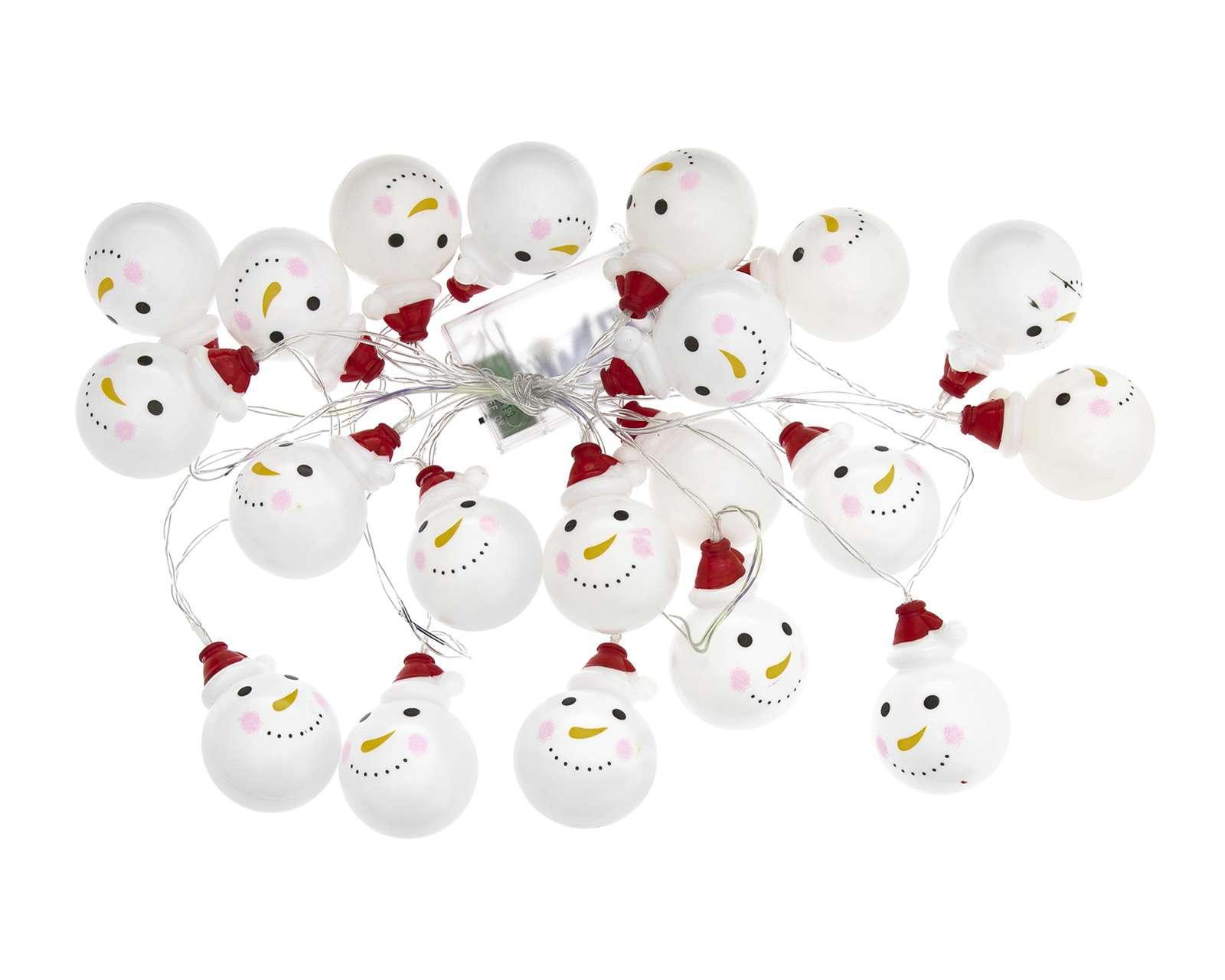 Foto 1 | Luces Snowman con 20 Luces Rojo y Blanco