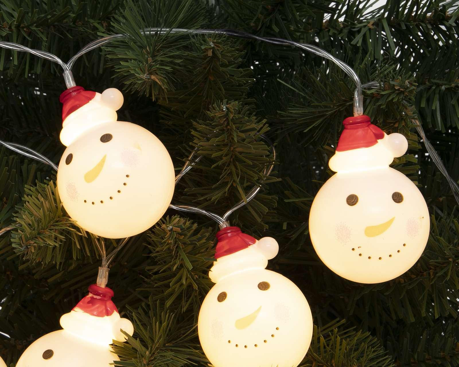 Foto 3 pulgar | Luces Snowman con 20 Luces Rojo y Blanco
