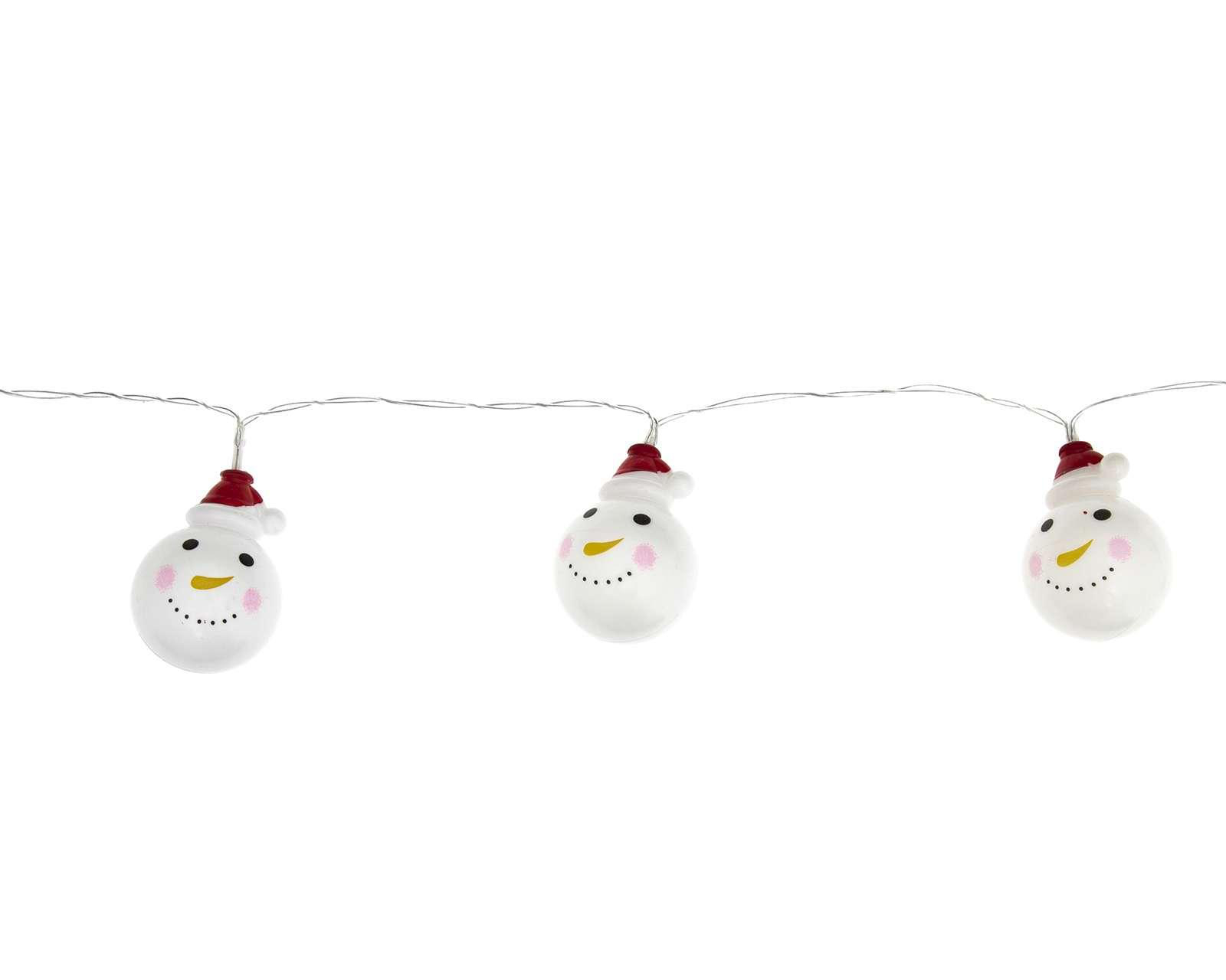 Foto 4 pulgar | Luces Snowman con 20 Luces Rojo y Blanco