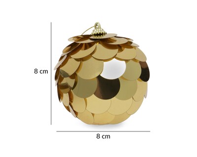 Foto 5 | Esferas Navideñas Escamitas 3 Piezas